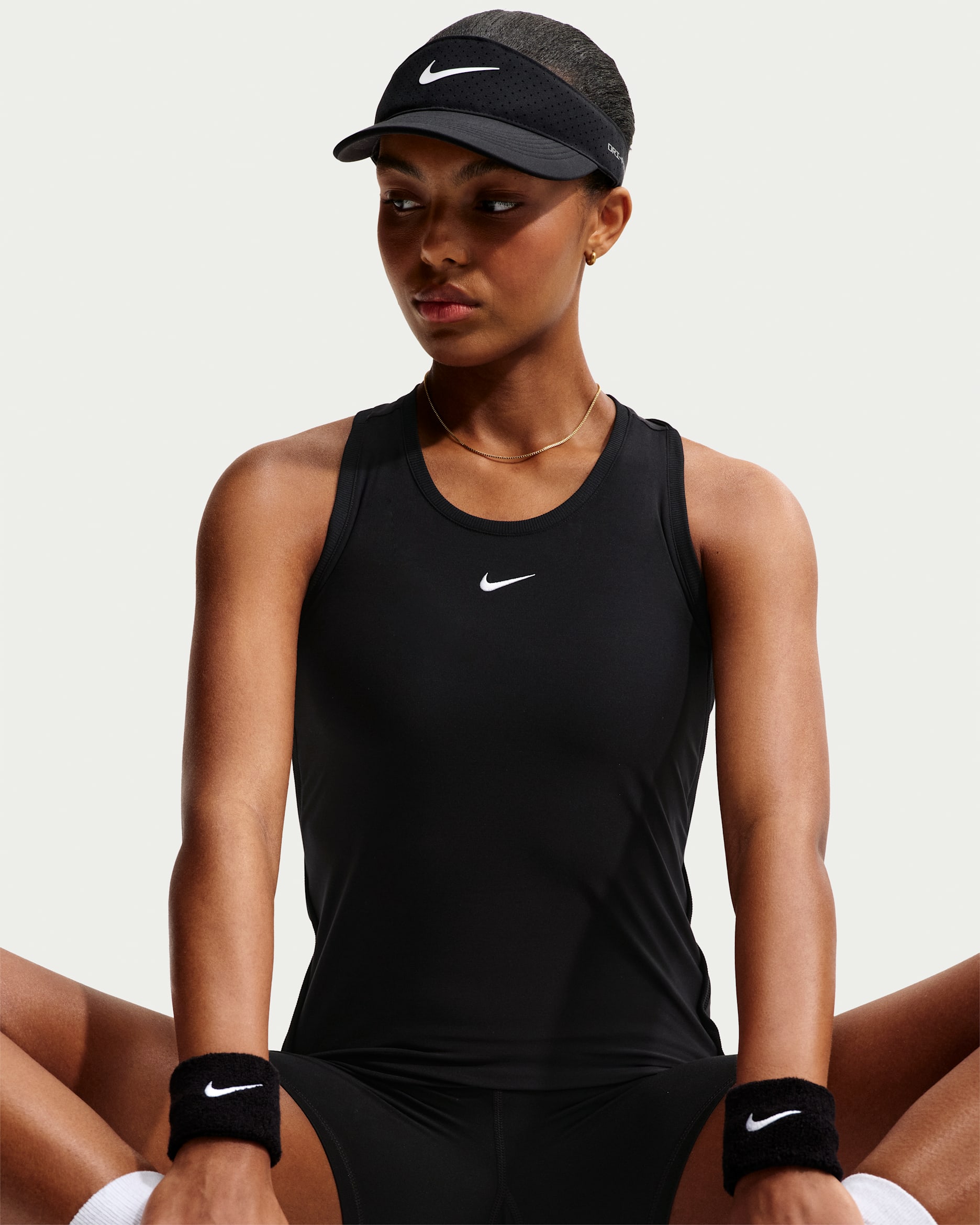 Canotta da tennis Dri-FIT Nike Victory – Donna - Nero/Bianco