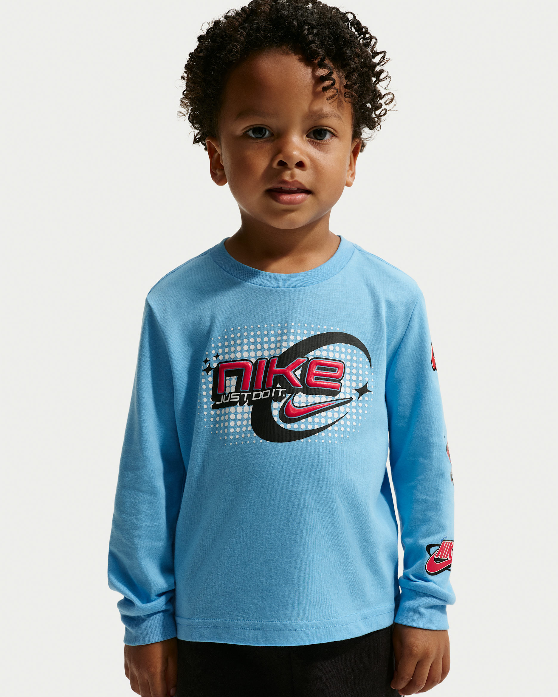 T-shirt à manches longues Y2K Nike Star Nike pour tout-petit - Football Blue
