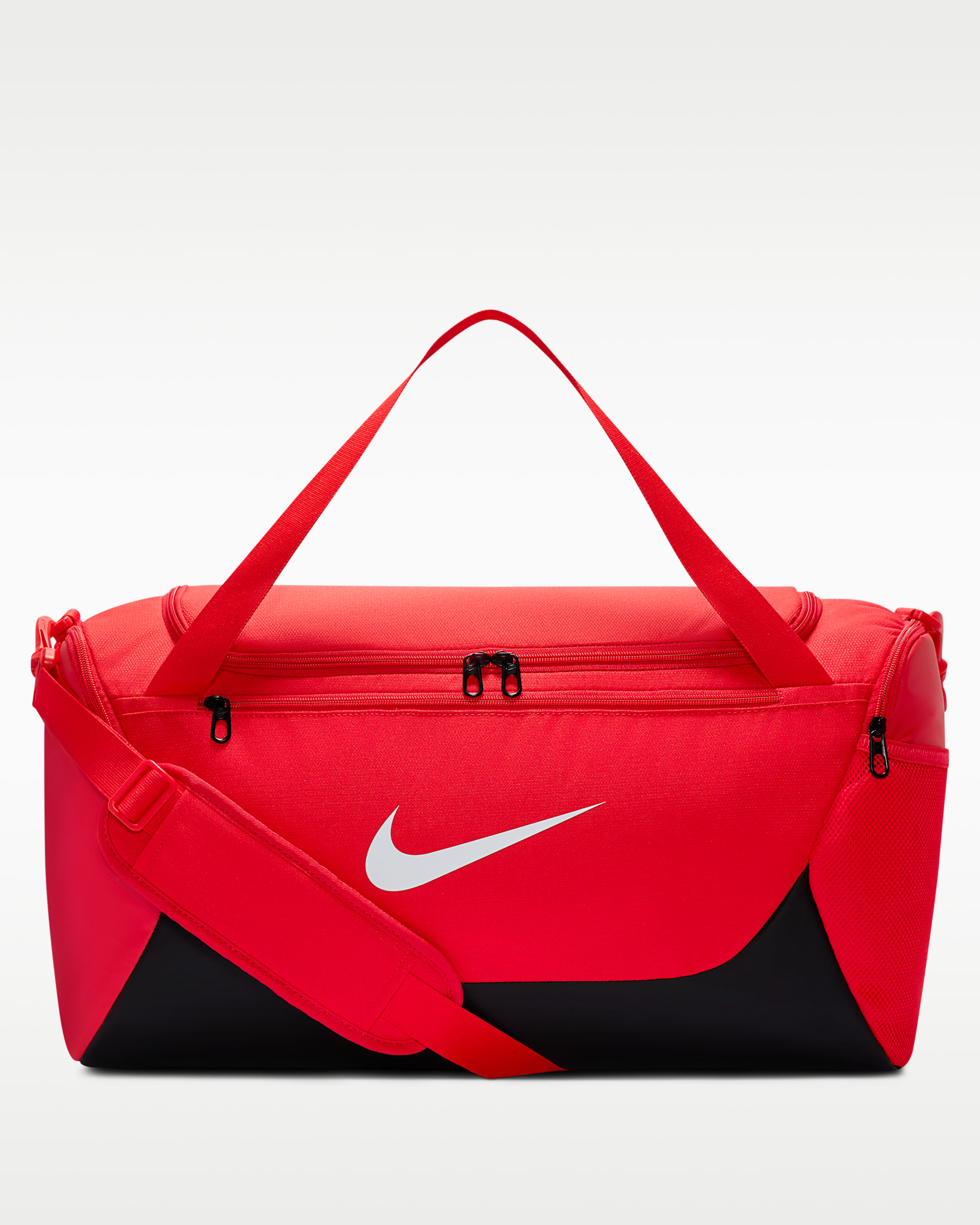 Bolsa de lona de entrenamiento Nike Brasilia (pequeña, 40 L) - Rojo universitario/Negro/Blanco