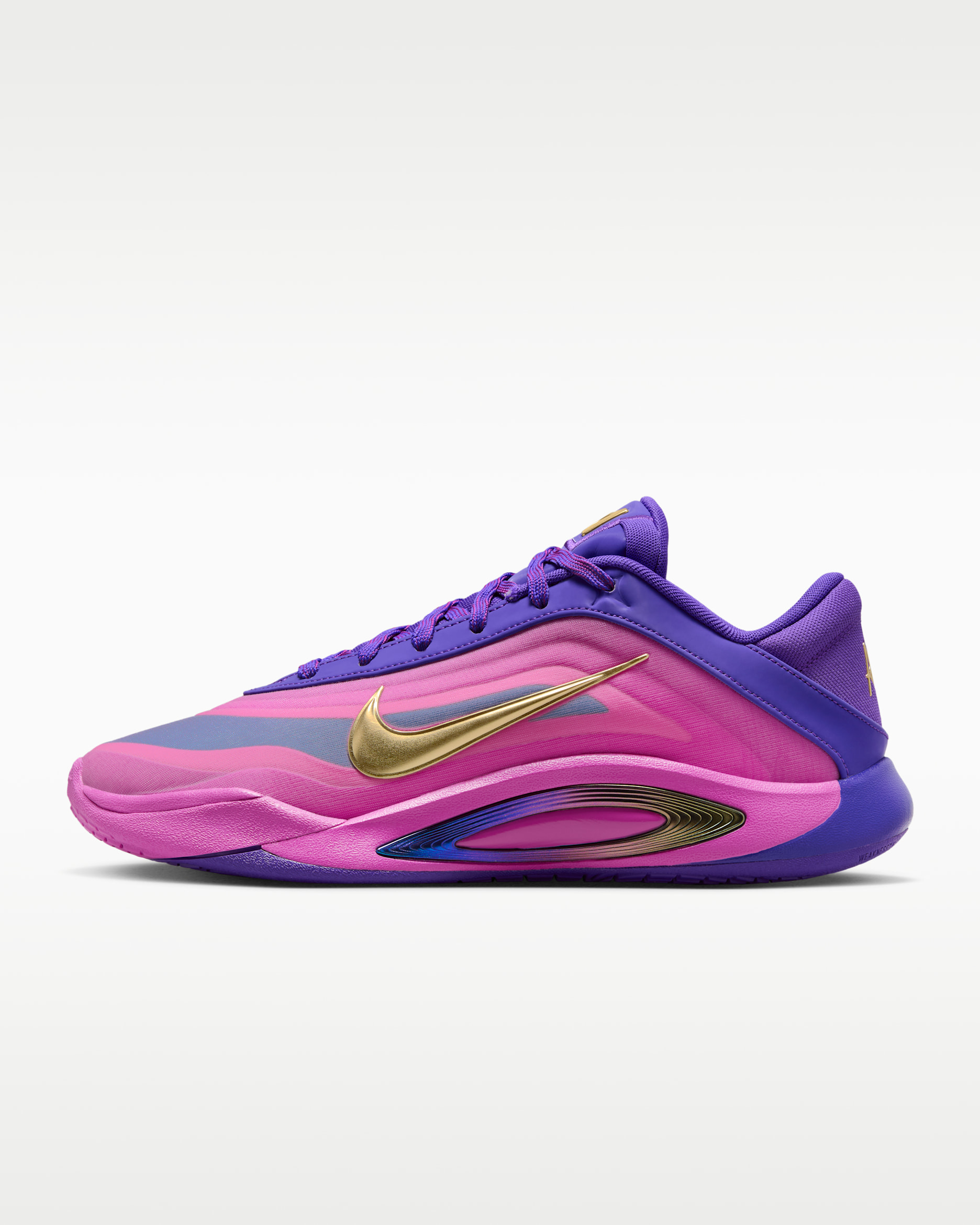 Tenis de básquetbol A'ja Wilson A'One "Unapologetic" - Morado feroz/Hipervioleta/Hipermagenta/Oro metalizado