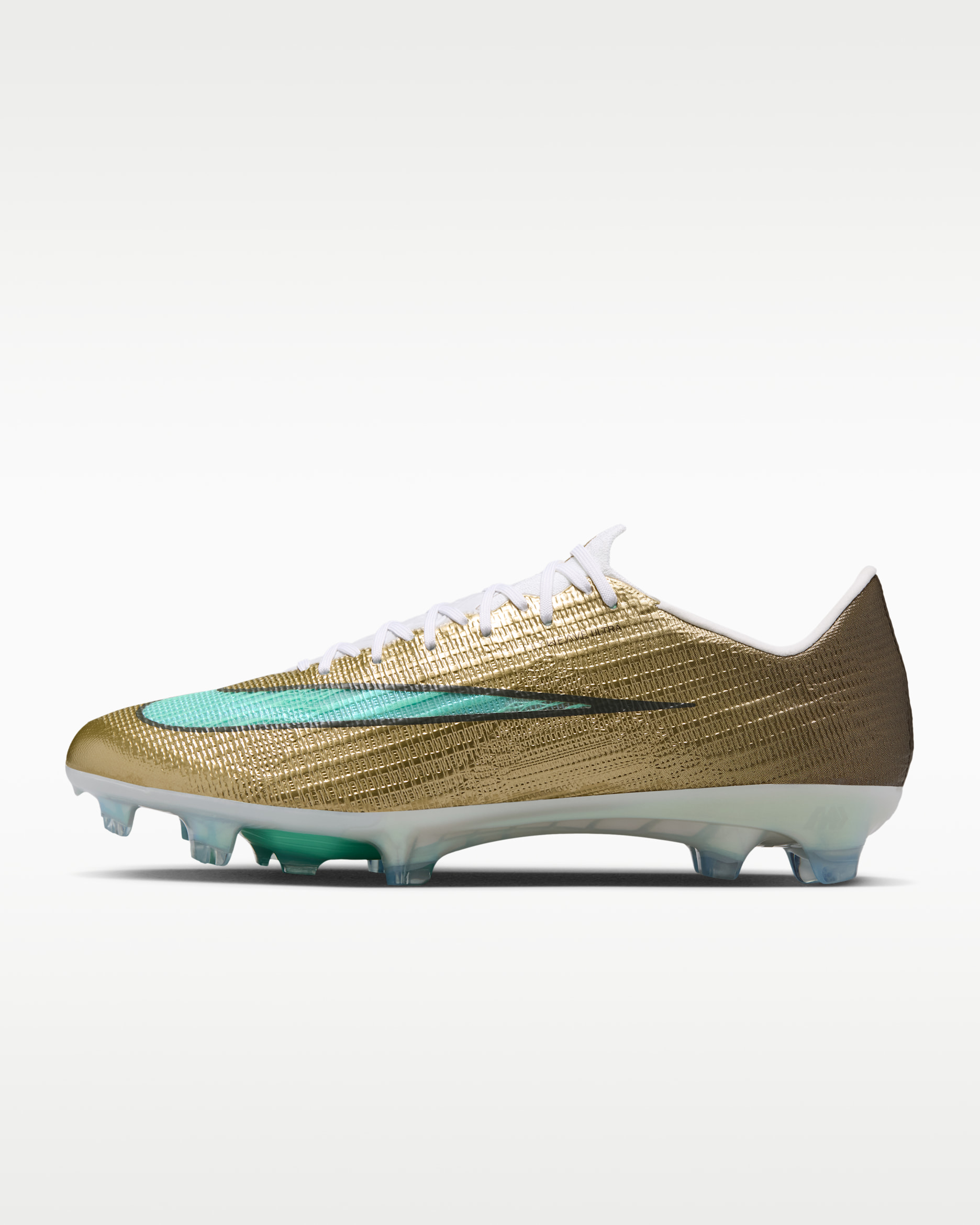 Nike Mercurial Superfly 11 Elite 'Kylian Mbappé' Firm-Ground High-Top Football Boots - Metallic Gold/Green Glow