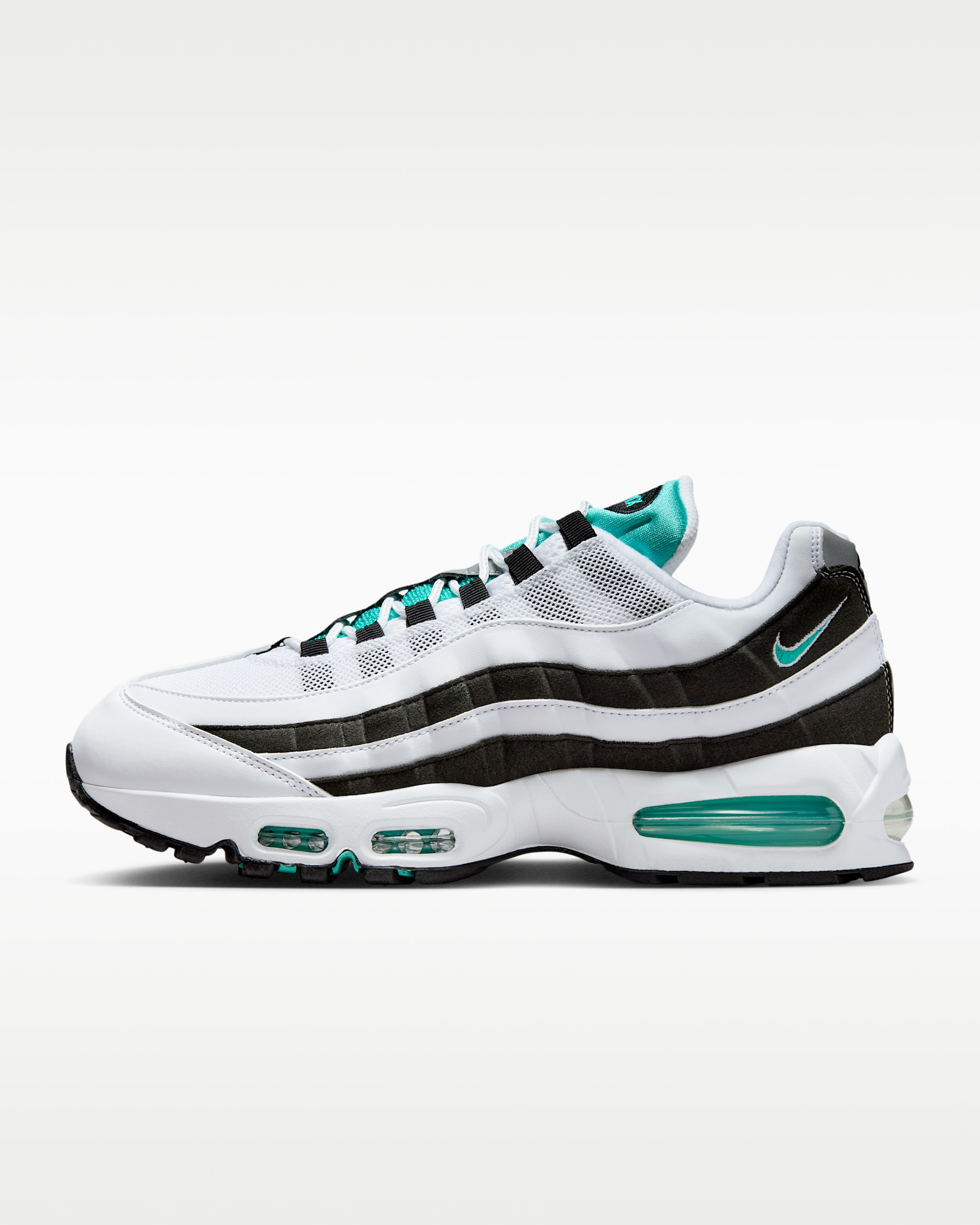 Nike Air Max 95 OG Men's Shoes - White/Black/Metallic Silver/Hyper Jade