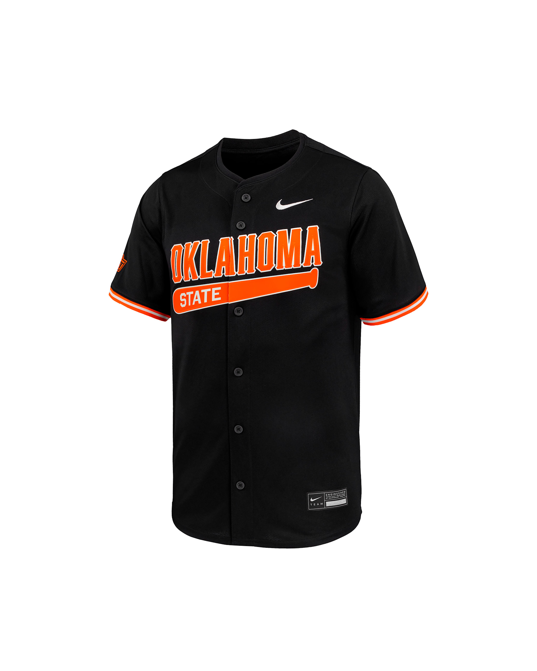 Jersey de béisbol universitario Nike Dri-FIT Limited para niños talla grande Oklahoma State - Negro