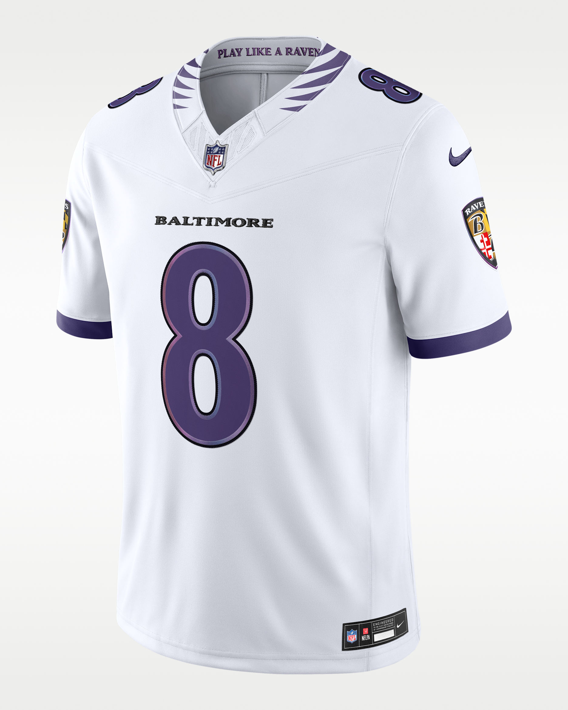 Lamar Jackson Baltimore Ravens Men's Nike Dri-FIT NFL Limited Jersey - White