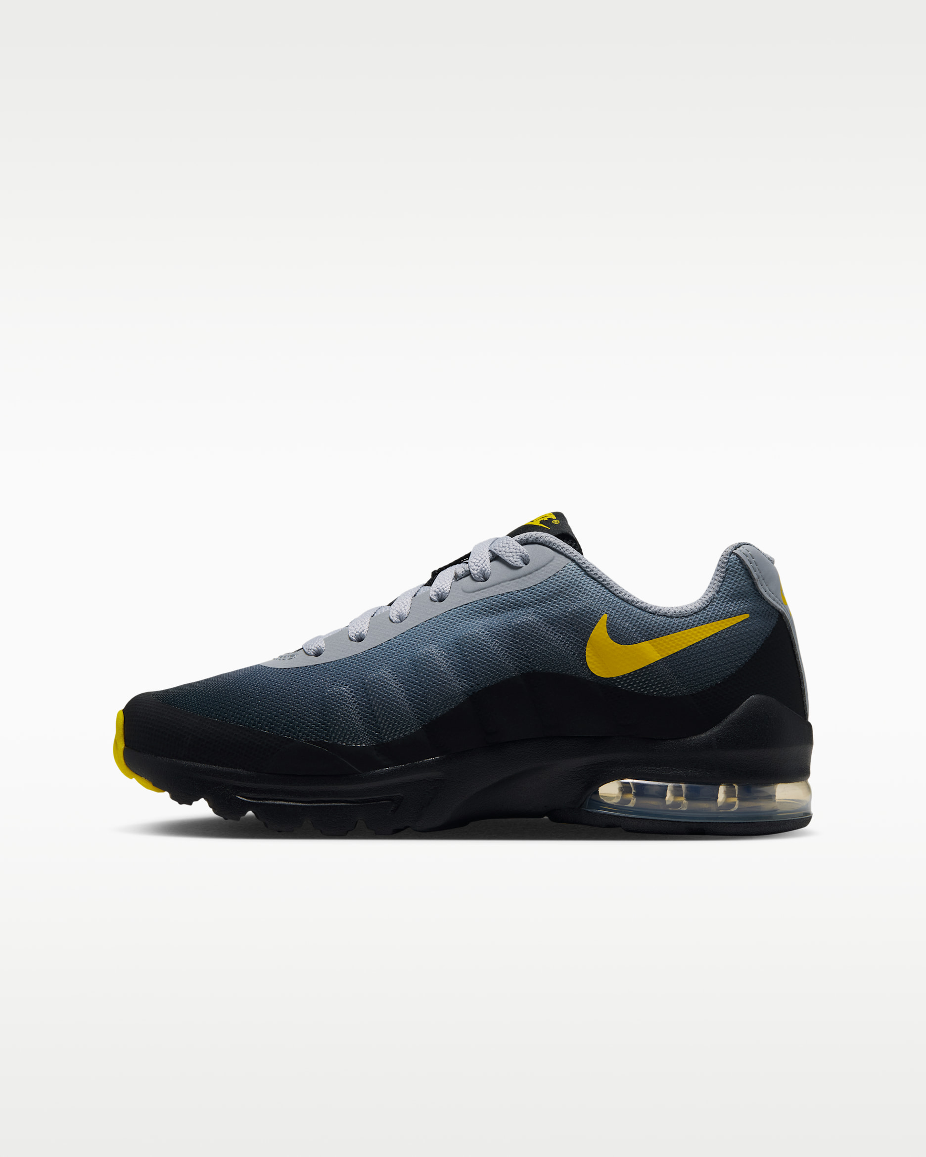 Nike Air Max Invigor Older Kids' Shoes - Light Smoke Grey/Black/Lemon Venom/Chrome Yellow