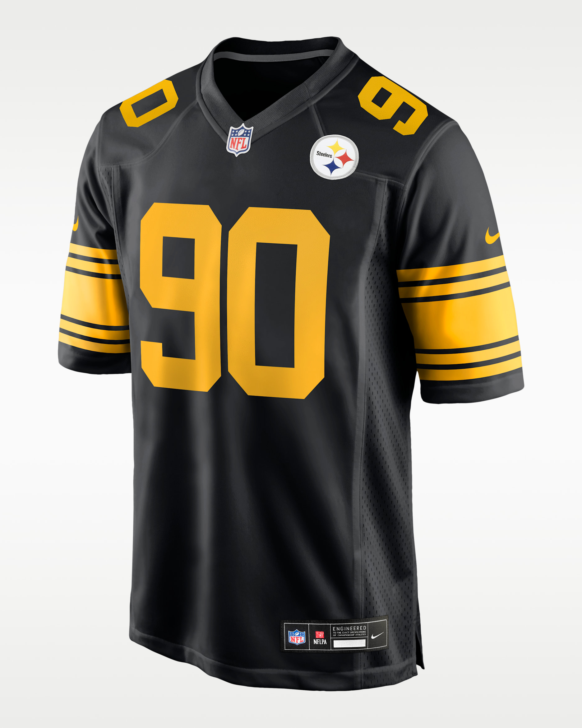NFL Pittsburgh Steelers (T.J. Watt) Jersey de fútbol americano Game para hombre - Negro