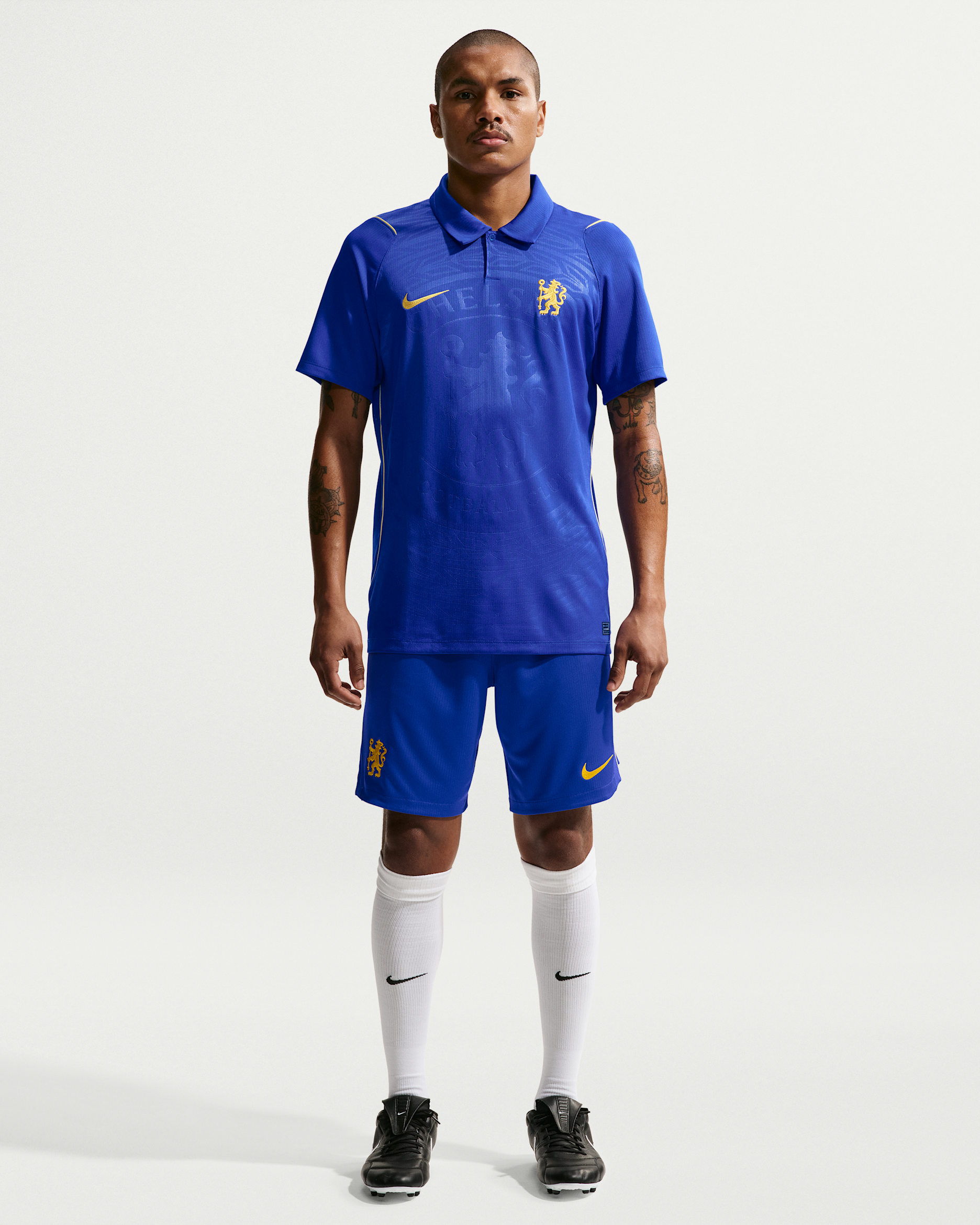 Chelsea FC 2026/27 Stadium Home Nike Dri-FIT Replica-fodboldshorts til mænd - Bright Blue/Midwest Gold/Midwest Gold