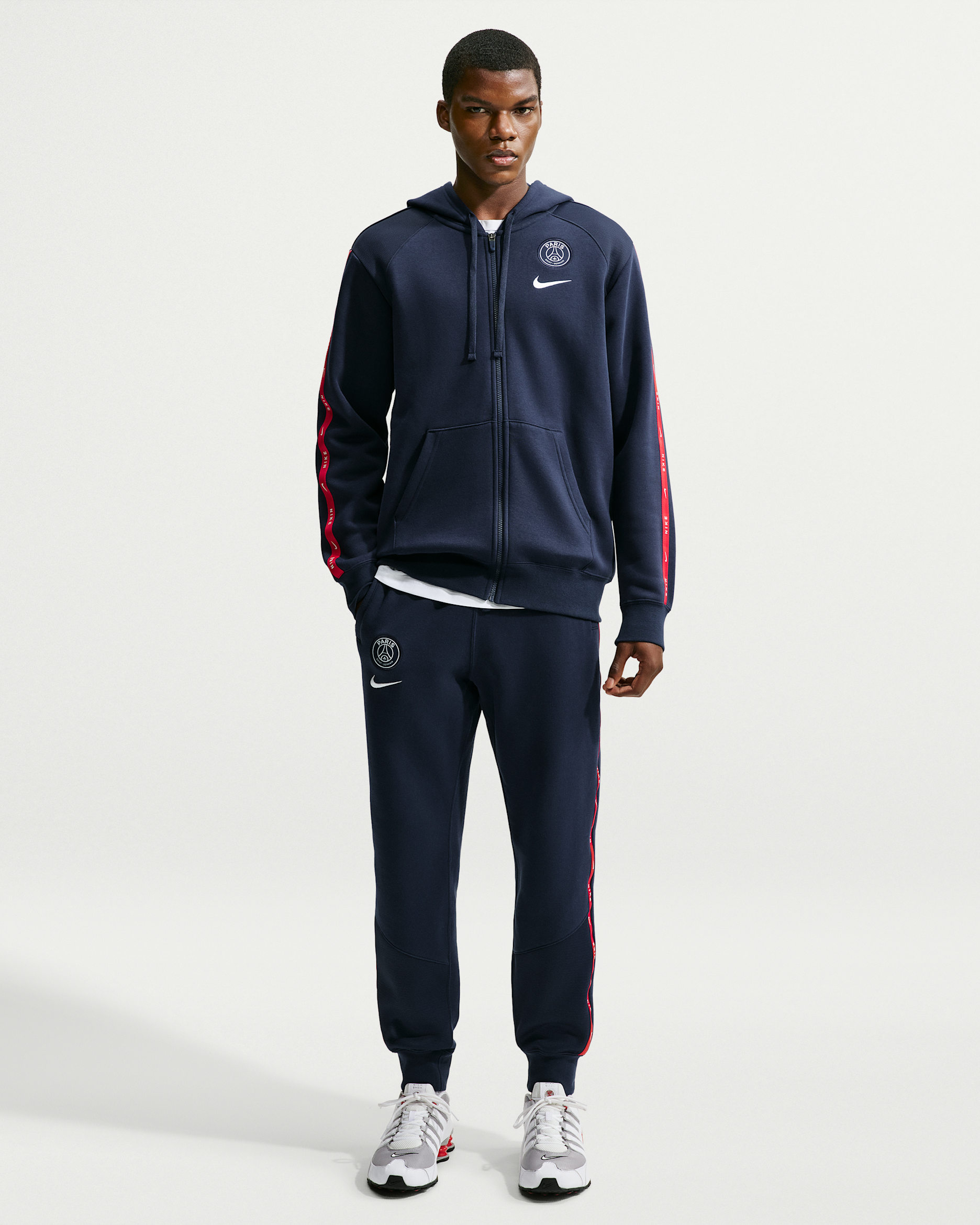 Paris Saint-Germain City Side Men's Fleece Joggers - College Navy/White