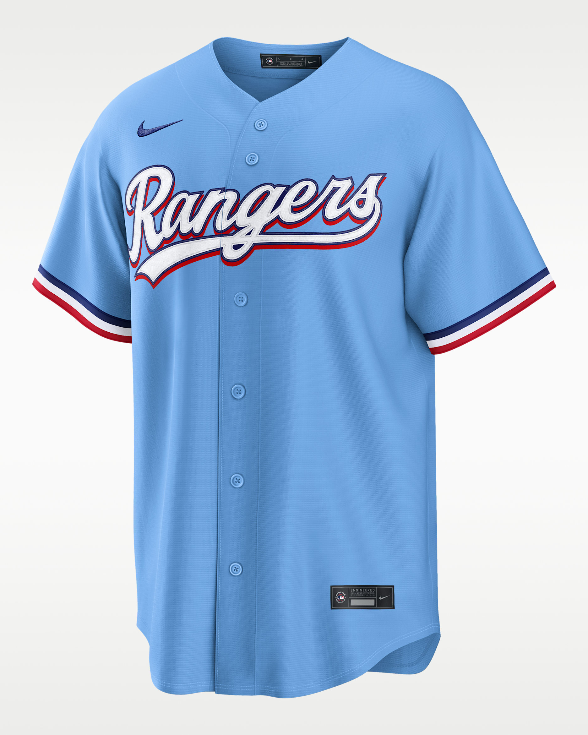 Corey Seager Texas Rangers Men's Nike MLB Replica Jersey - Light Blue