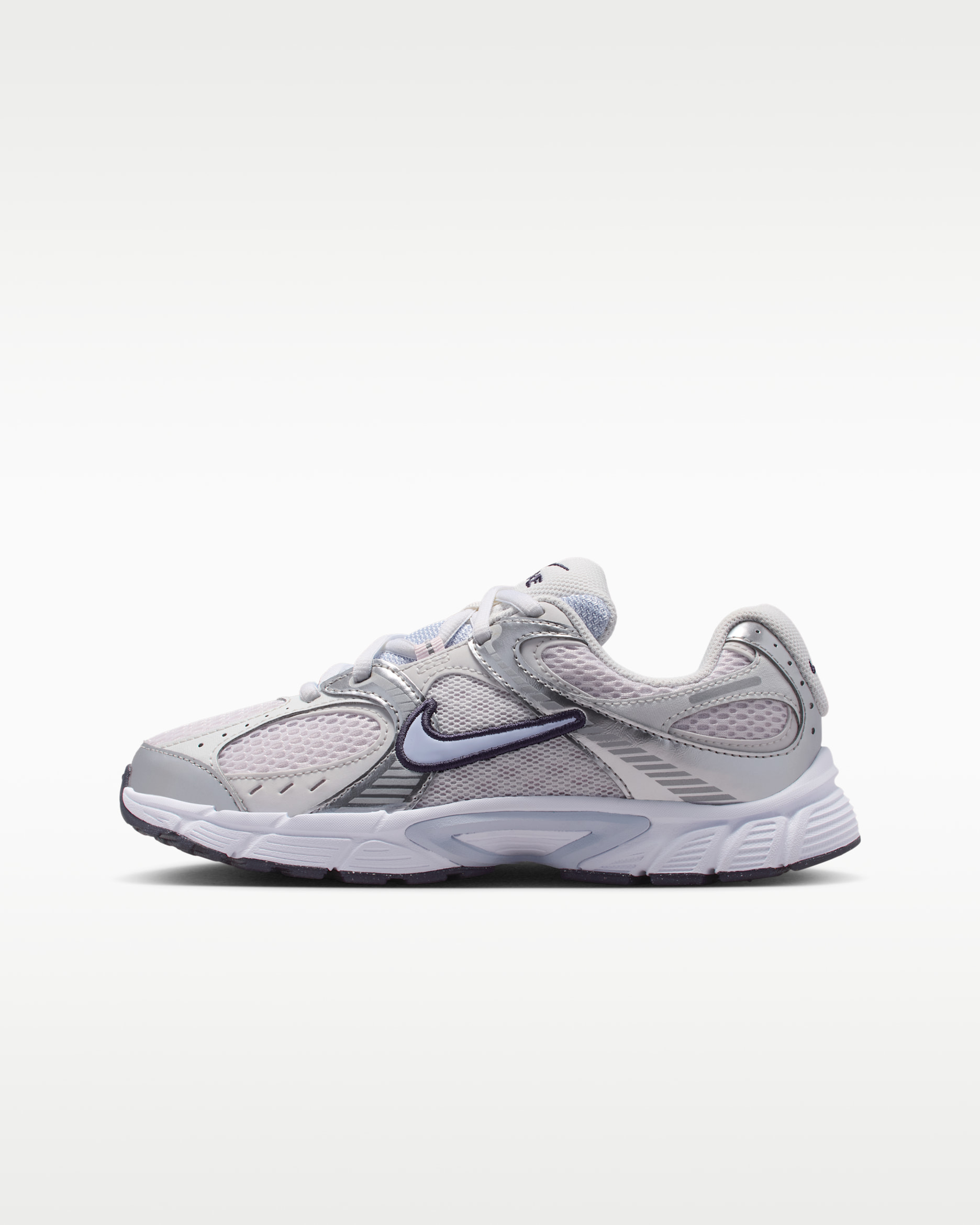 Tenis para niños grandes Nike V5 RNR - Violeta claro/Plata metalizado/Morado cueva/Fantasma