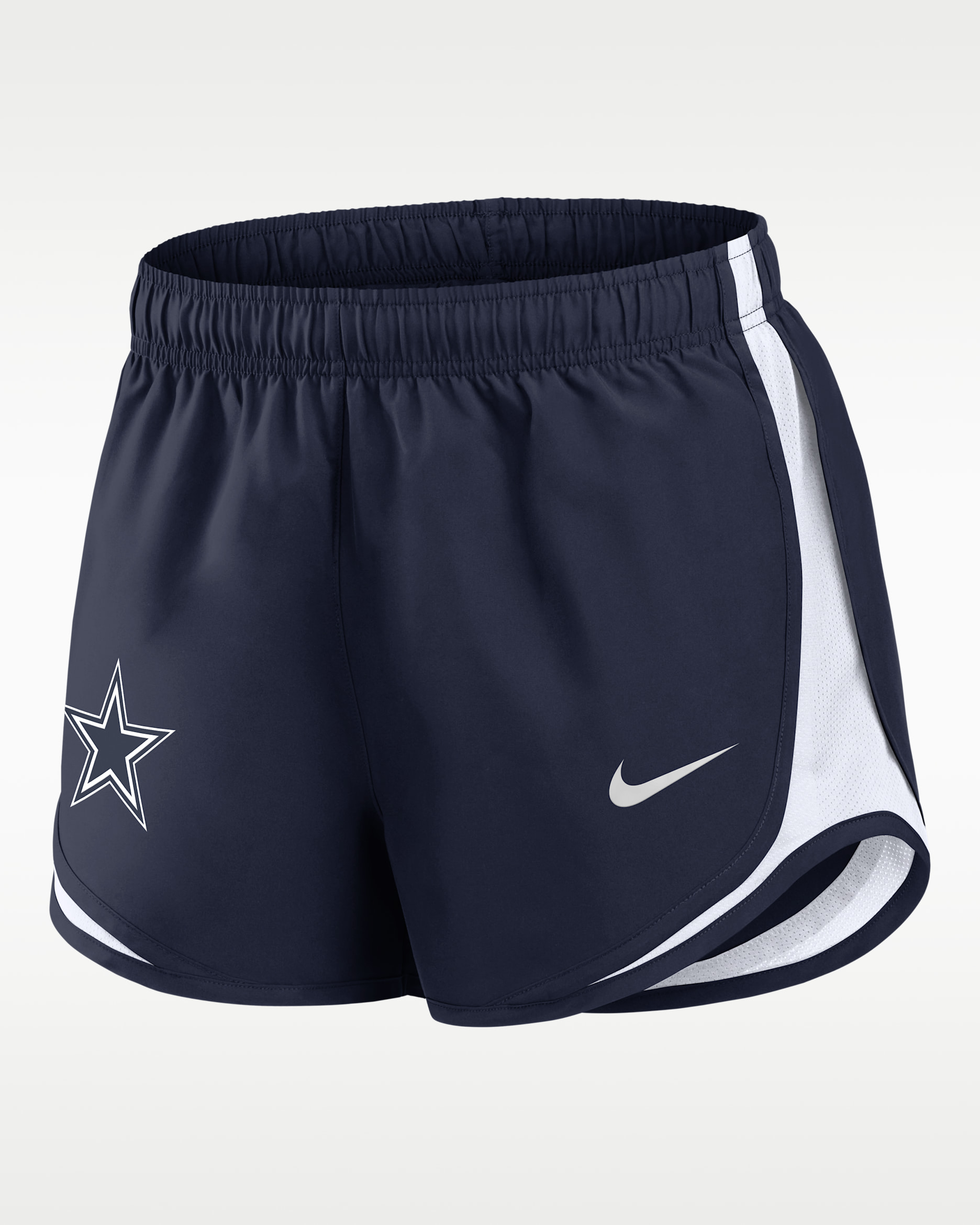 Dallas Cowboys Tempo Women's Nike Dri-FIT NFL Shorts - Navy/White