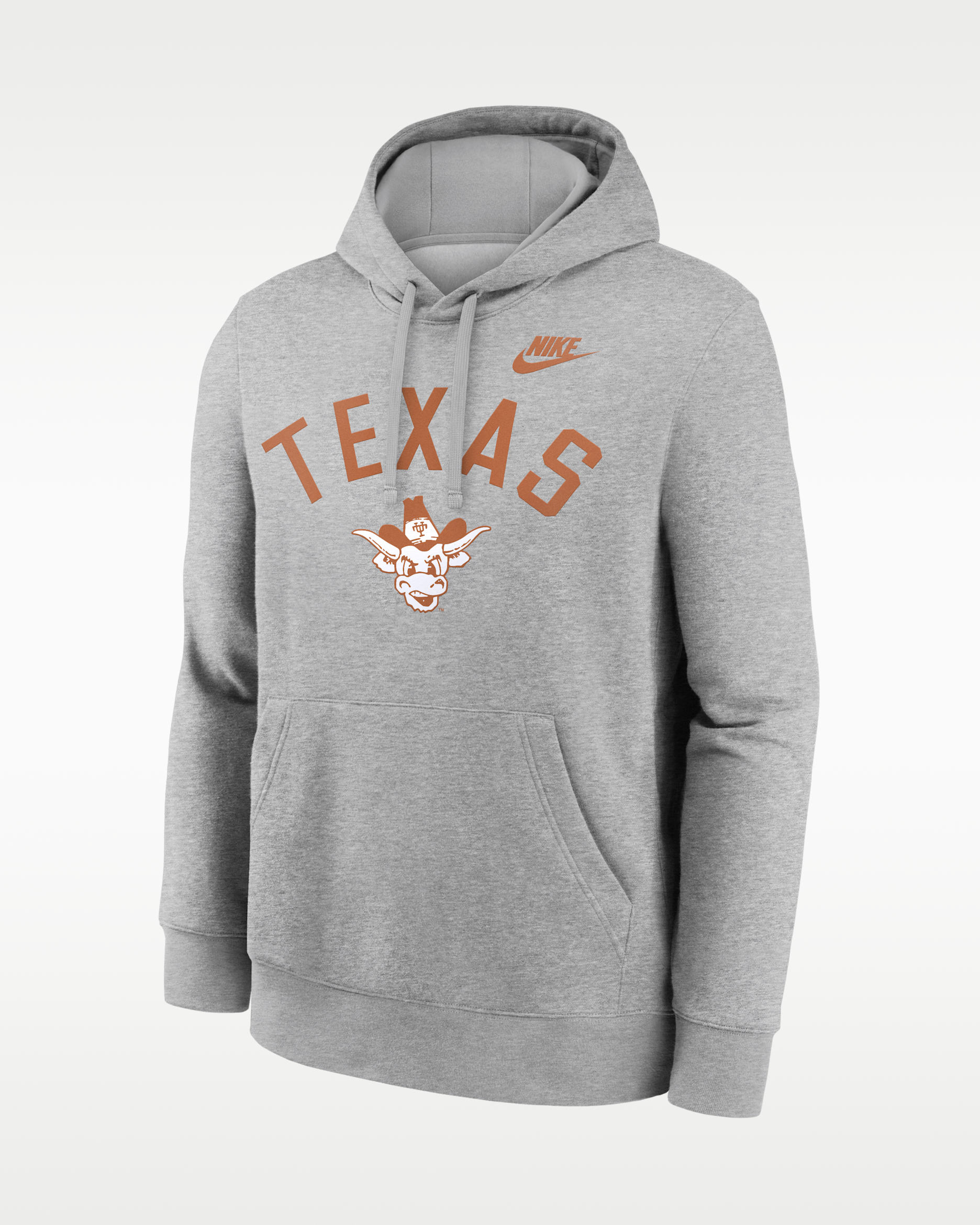 Texas Legacy Arch Club Men's Nike College Pullover Hoodie - Grey Heather