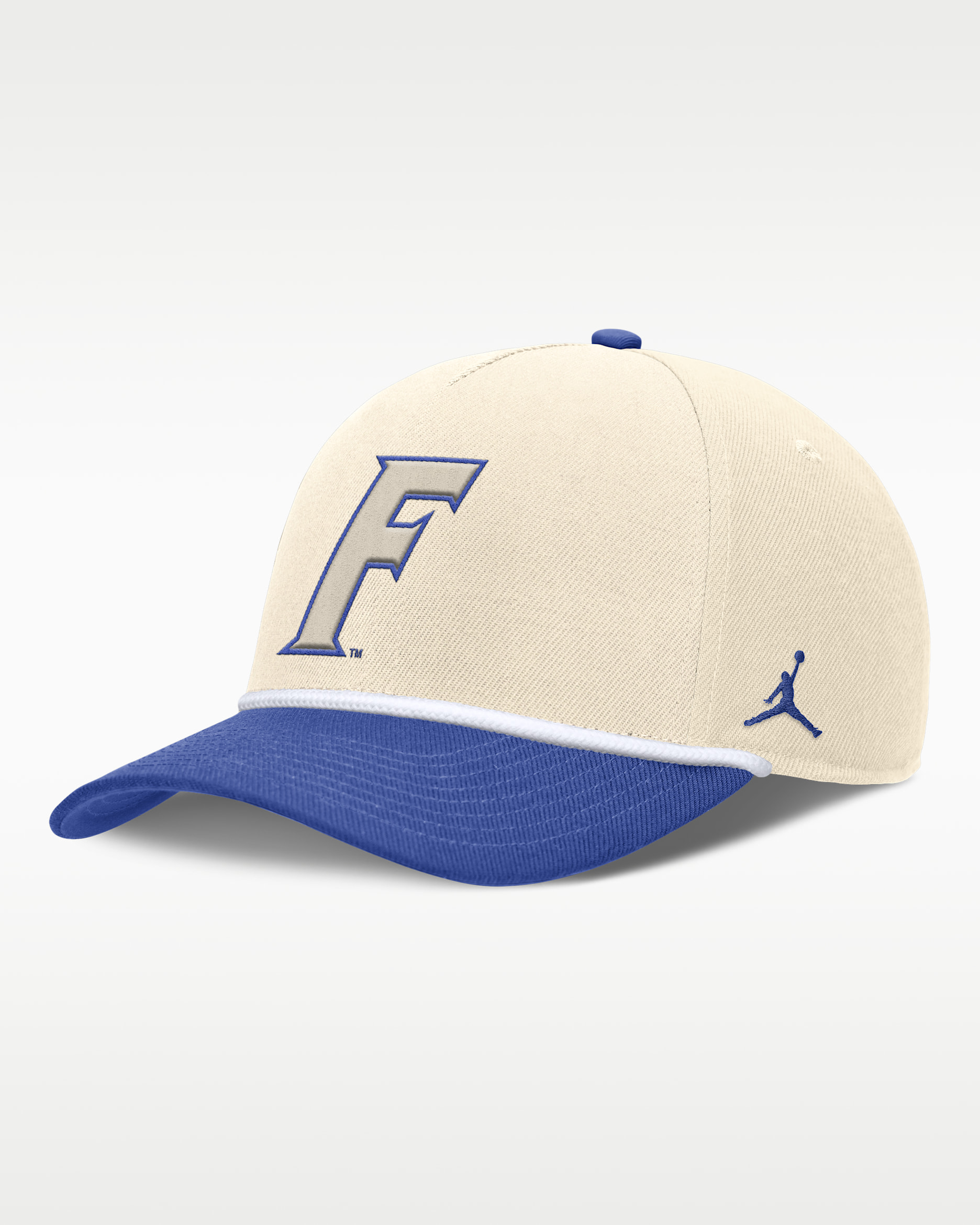 Florida Primetime Rope 2-Tone Rise Men's Jordan Brand College Adjustable Hat - Natural