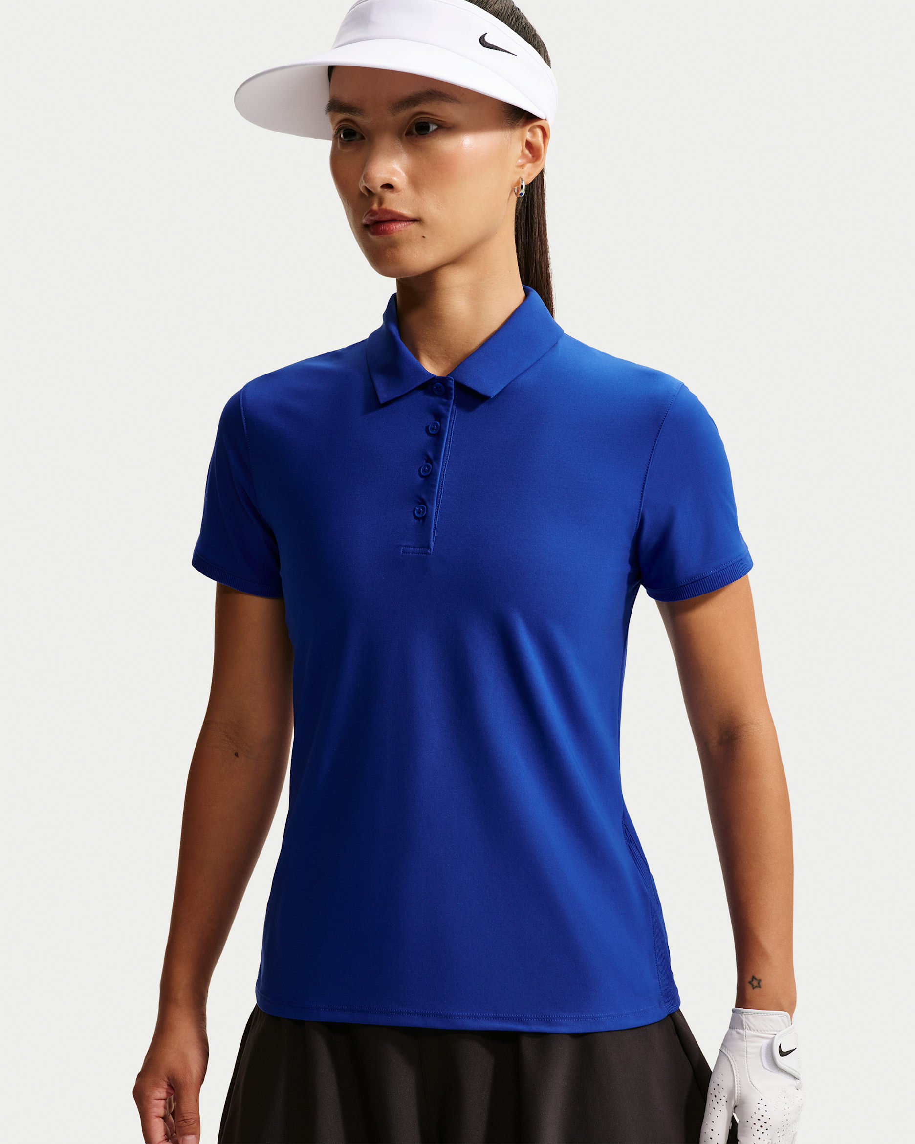 Nike Victory Women's Dri-FIT Short-Sleeve Golf Polo - Old Royal/White