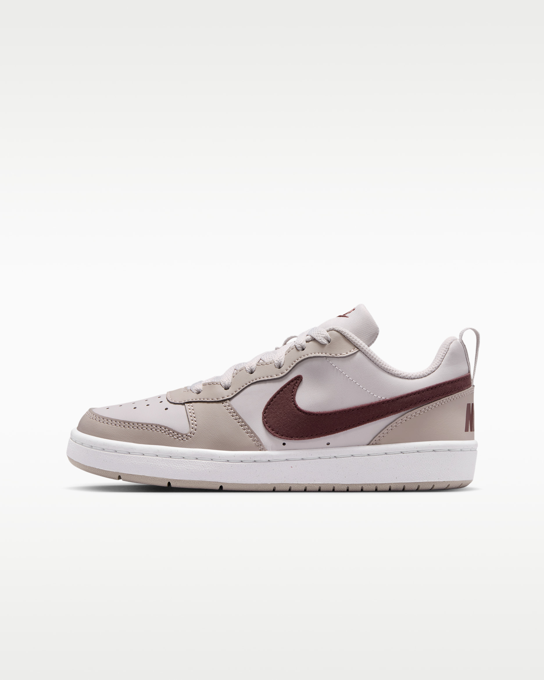 Nike Court Borough Low Essential+ Older Kids' Shoes - Vast Grey/Moon Particle/White/Tattoo