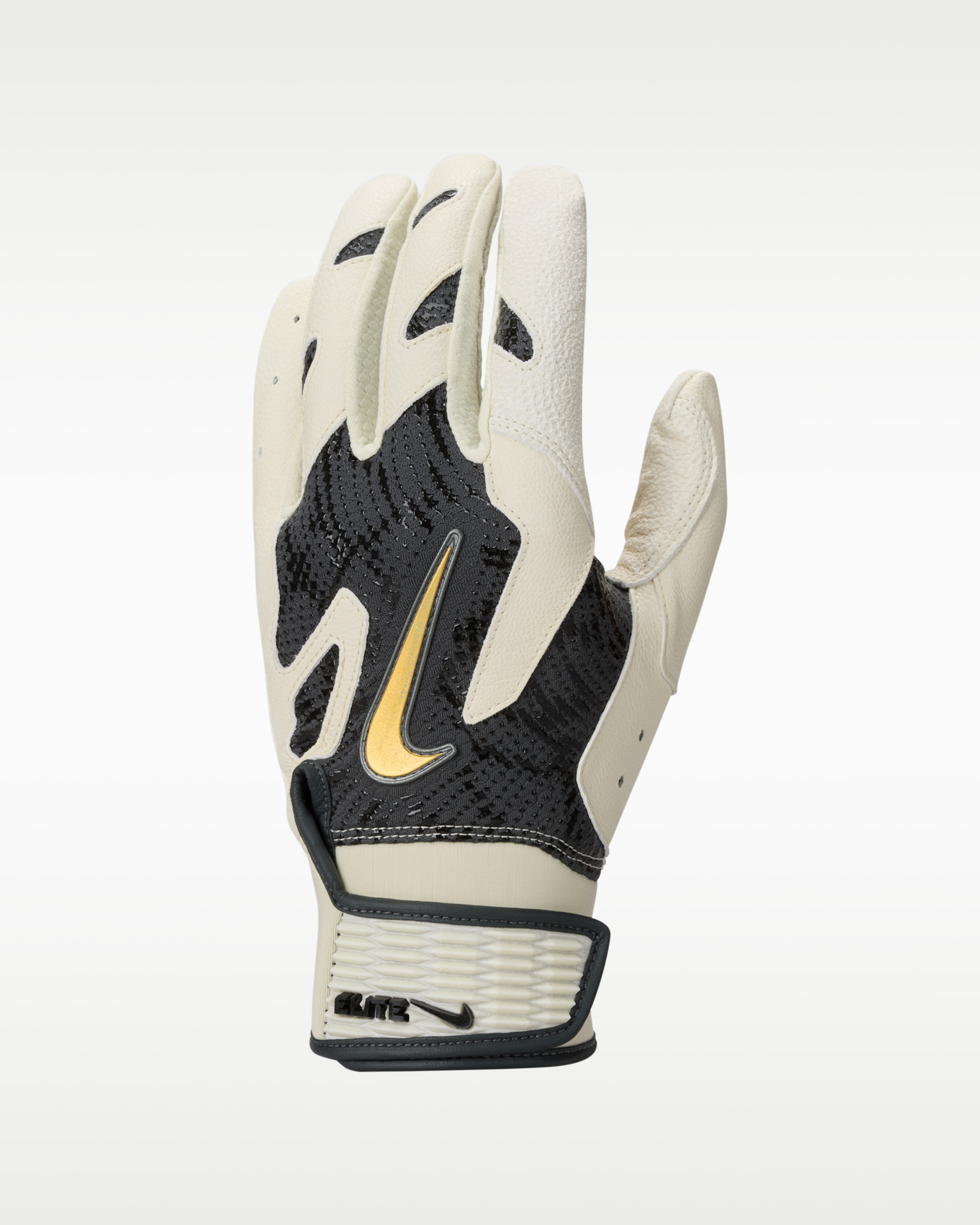 Nike Alpha Elite 2.0 Baseball Batting Gloves - Anthracite/Coconut Milk/Black/Multi-Color