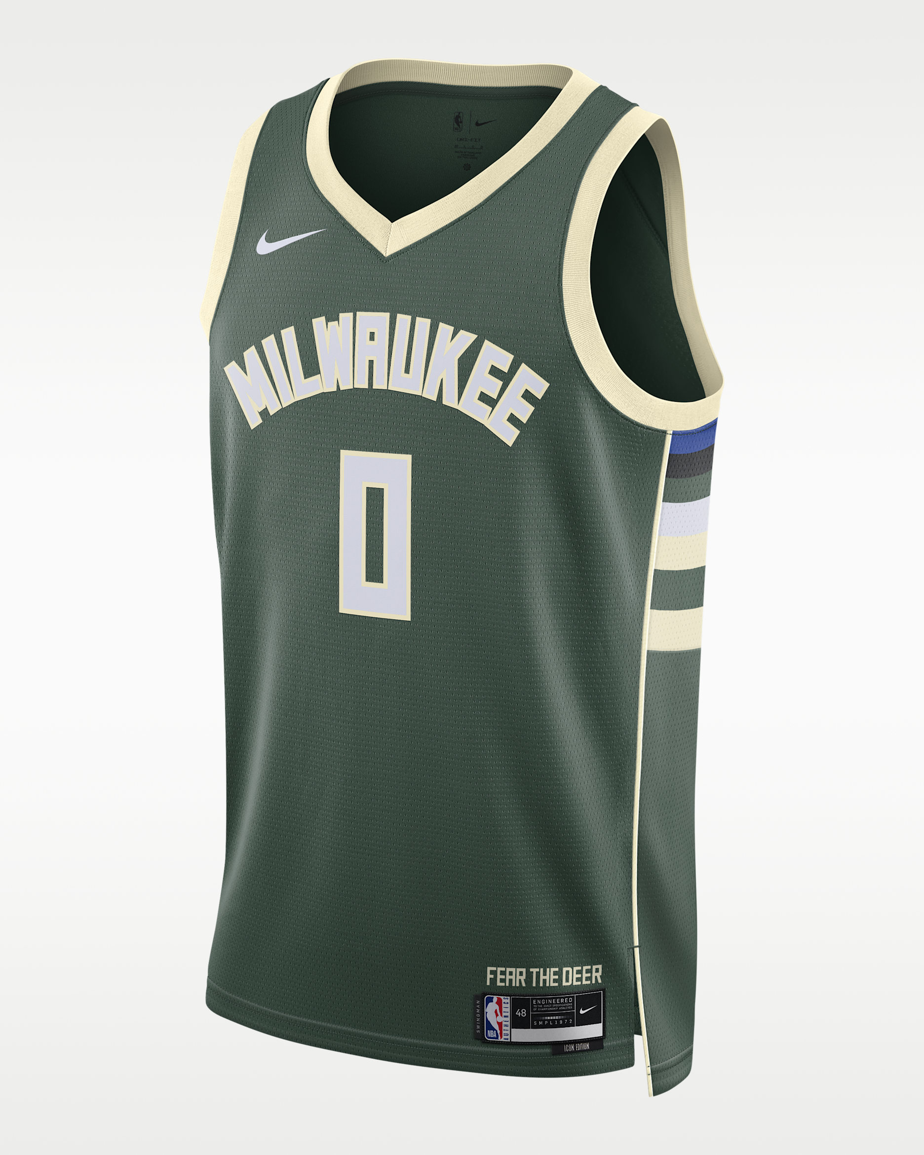 Damian Lillard Milwaukee Bucks Icon Edition Men's Nike Dri-FIT NBA Swingman Jersey - Fir