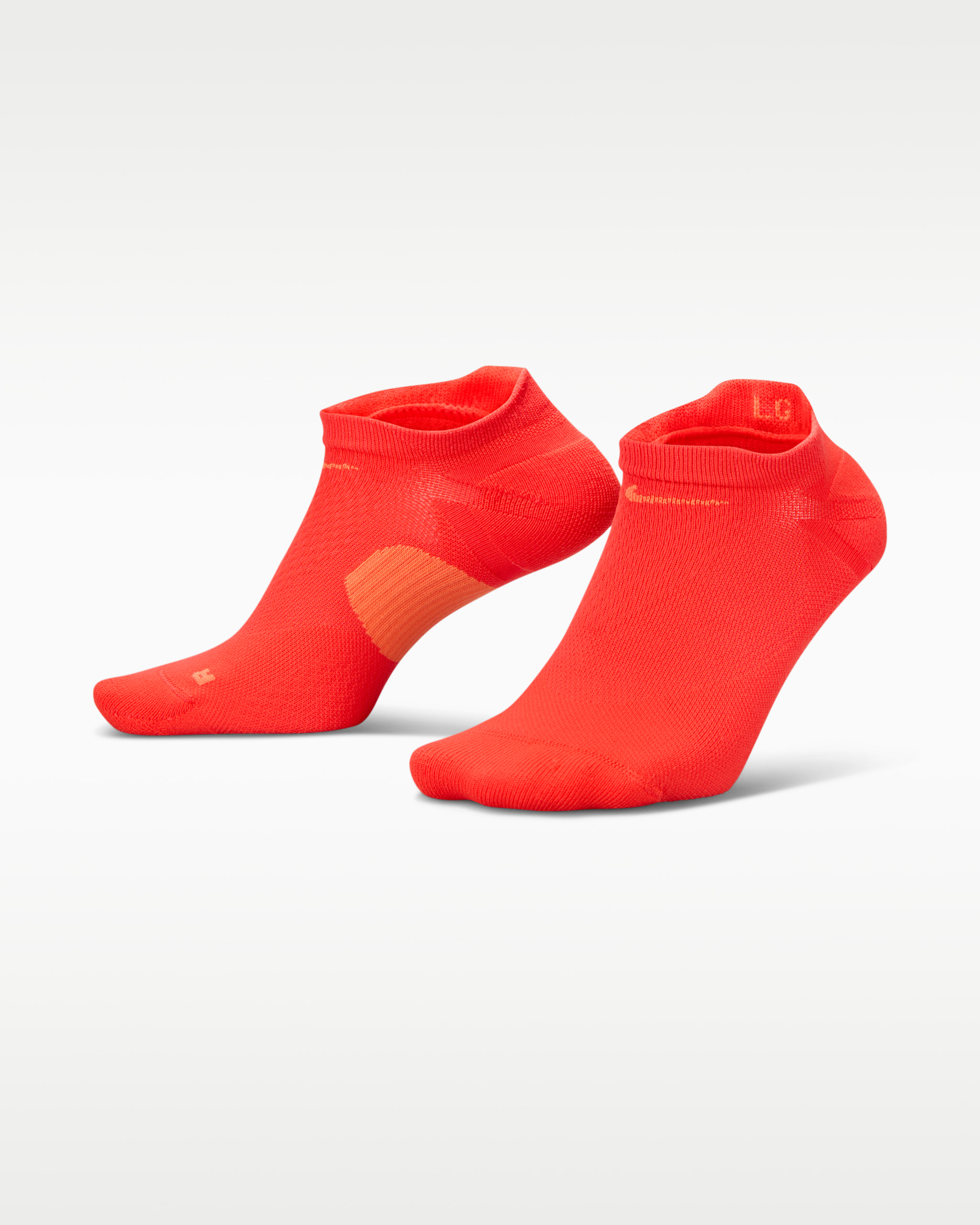Calcetines invisibles (1 par) Nike Running Midweight - Carmesí claro/Naranja césped/Naranja césped