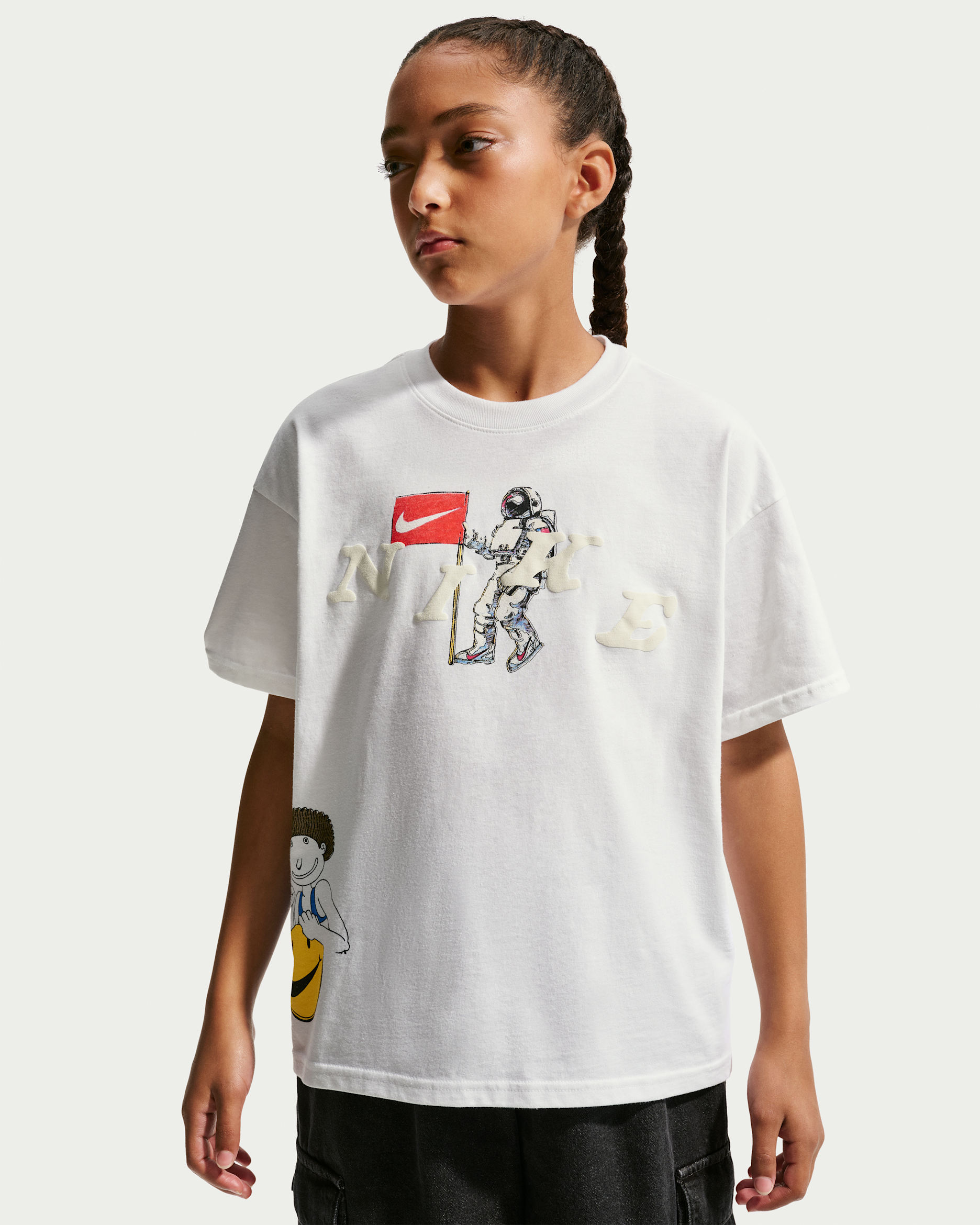 Nike Sportswear Big Kids' T-Shirt - White