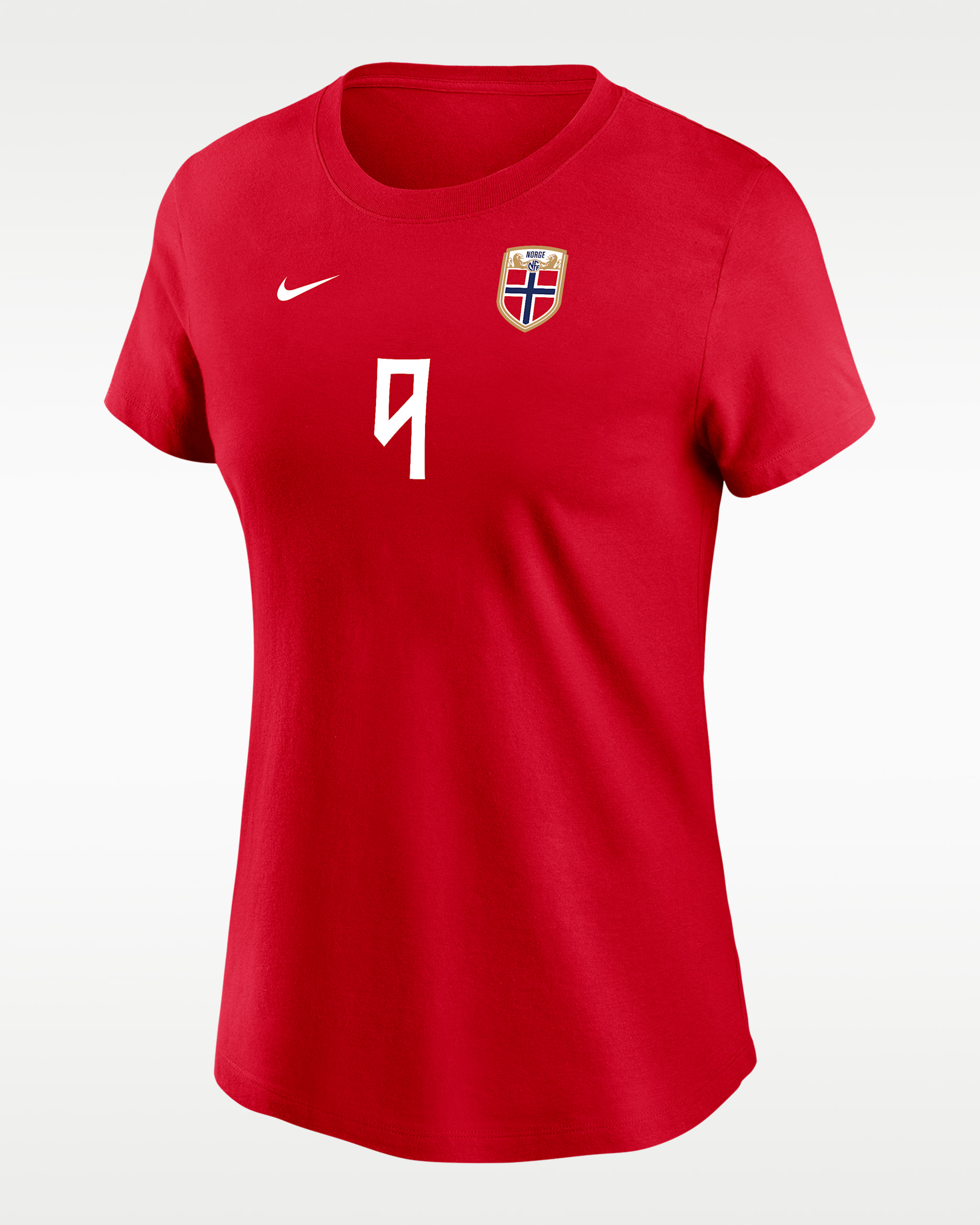 Erling Haaland Norway Women's Nike Soccer T-Shirt - University Red