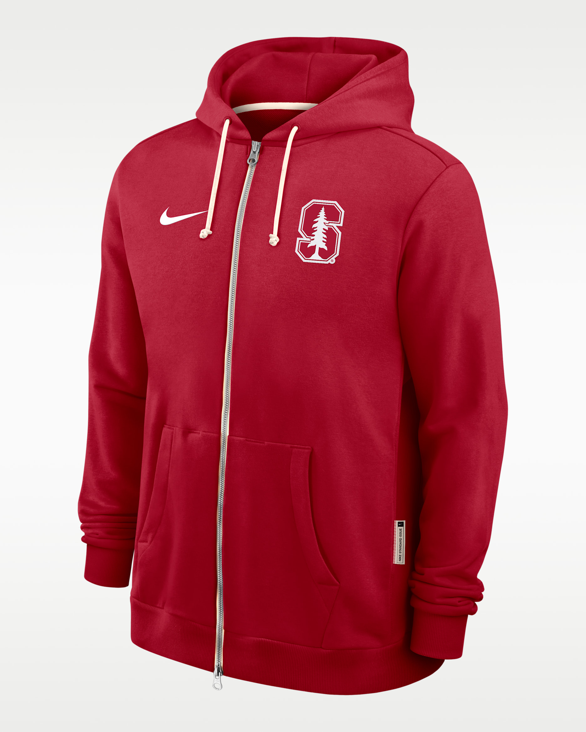 Stanford Sideline Men's Nike Dri-FIT College Full-Zip Hoodie - Crimson