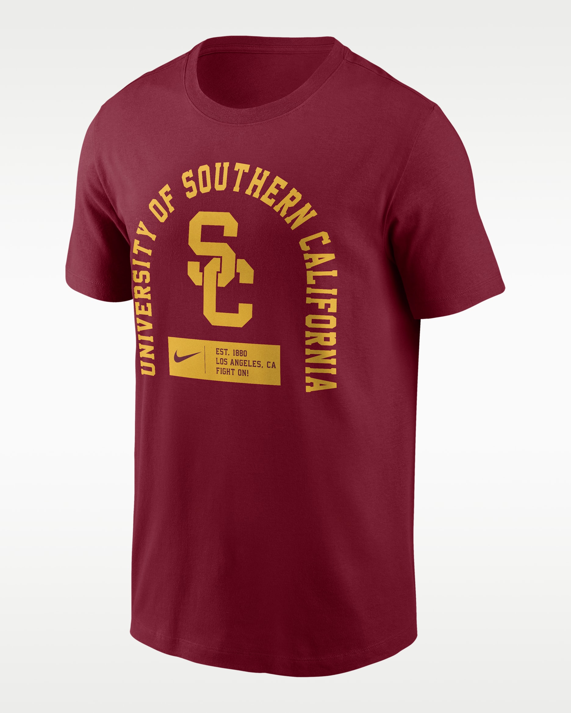 Playera universitaria Nike para hombre USC Primetime Seasonal - Rojo cardenal