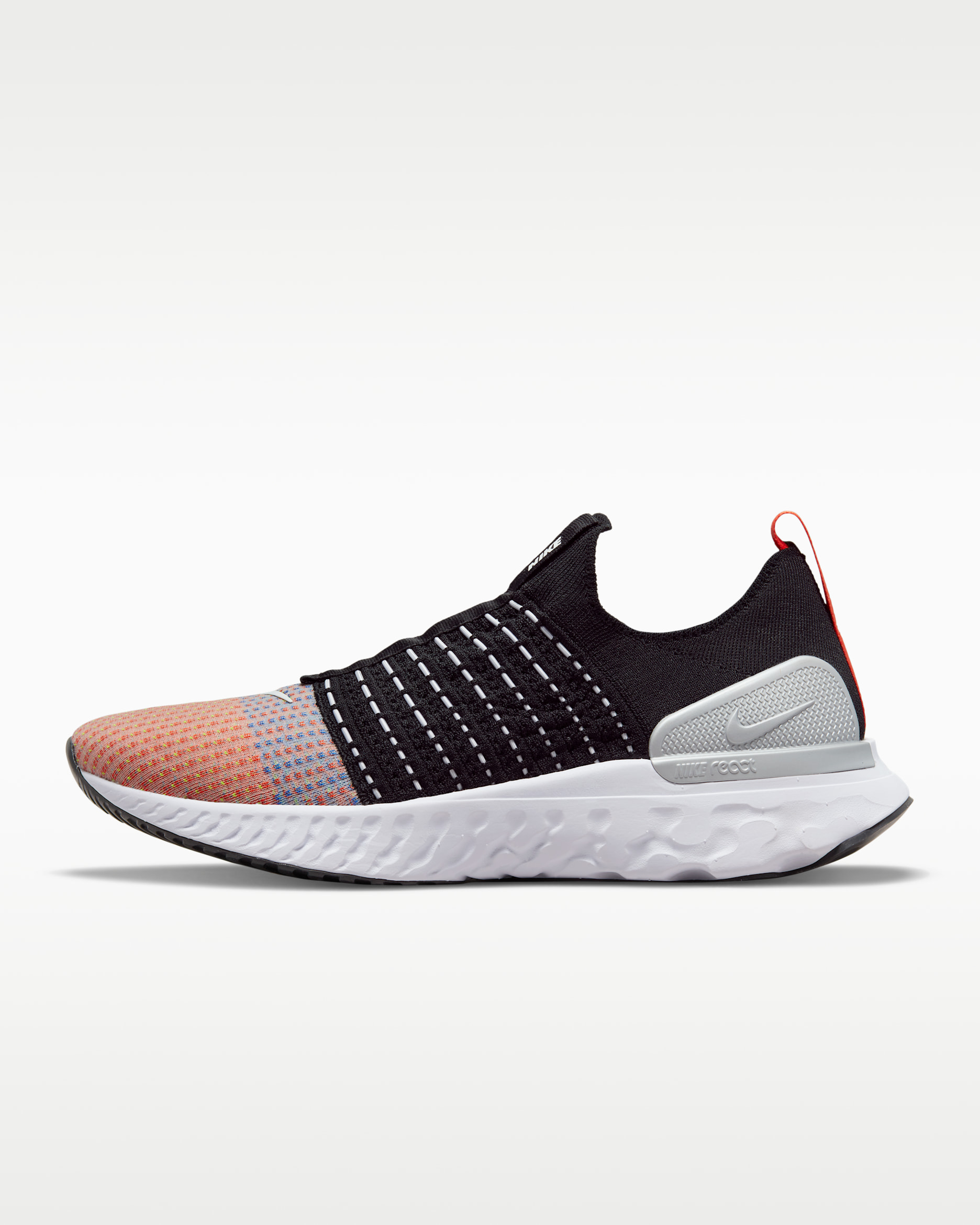 Nike Phantom Run 2 Men's Road Running Shoes - Black/Team Orange/Electric Green/White