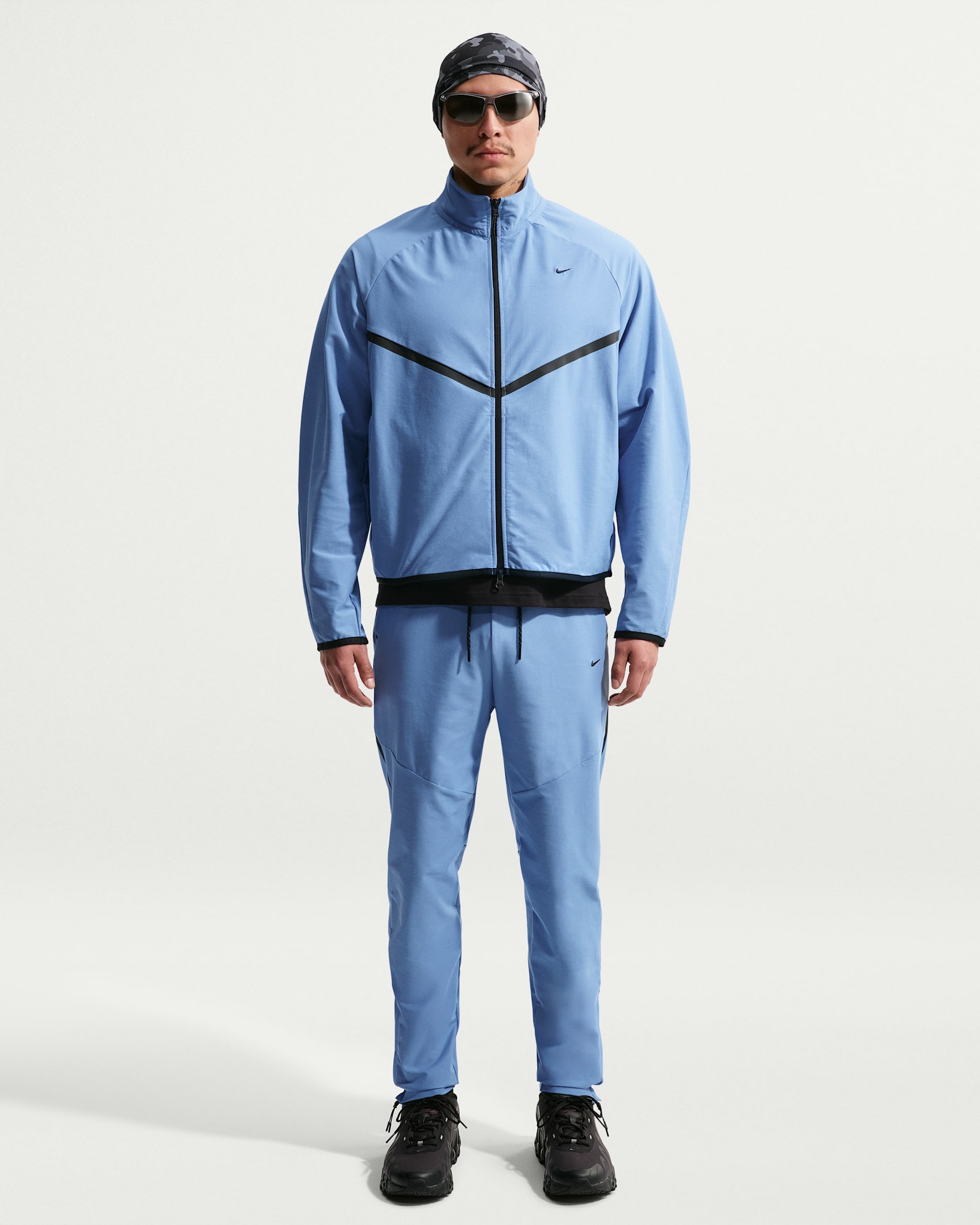 Pants de tejido Knit Dri-FIT Shori para hombre Nike Tech - Azul de trabajo/Negro