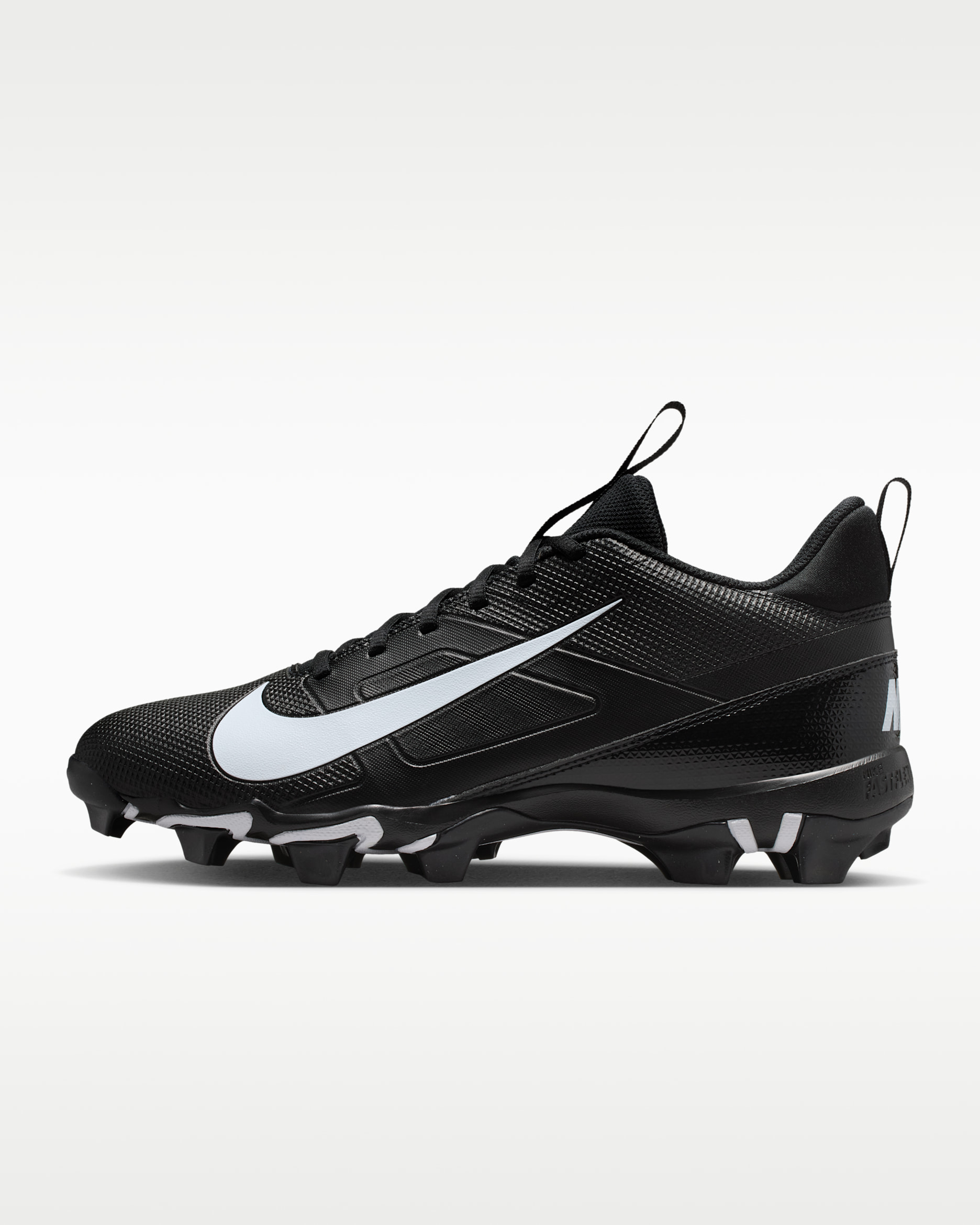 Nike Alpha Menace 4 Shark Football Cleats - Black/Black/White