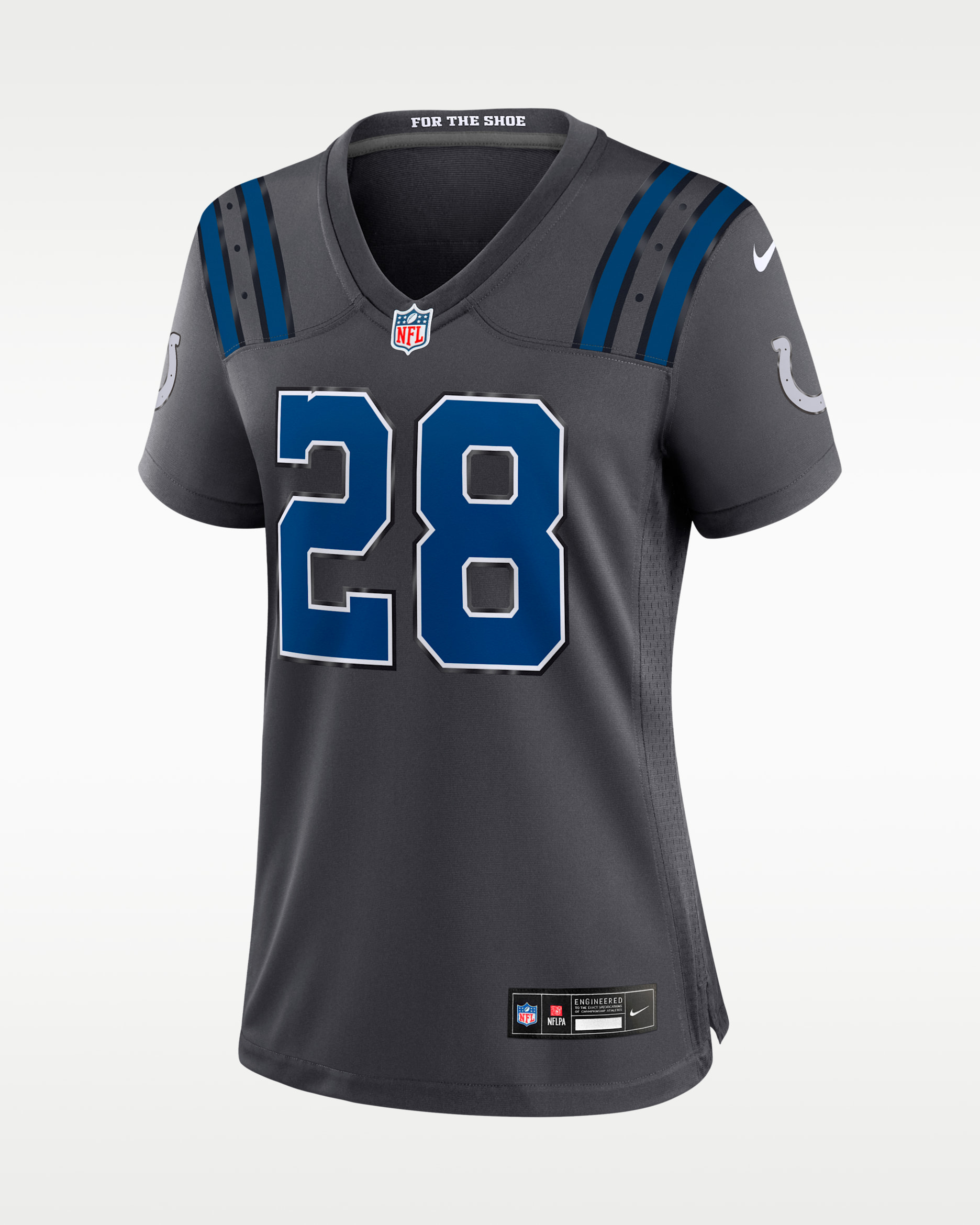 Jonathan Taylor Indianapolis Colts Rivalries Collection Women's Nike NFL Game Jersey - Anthracite