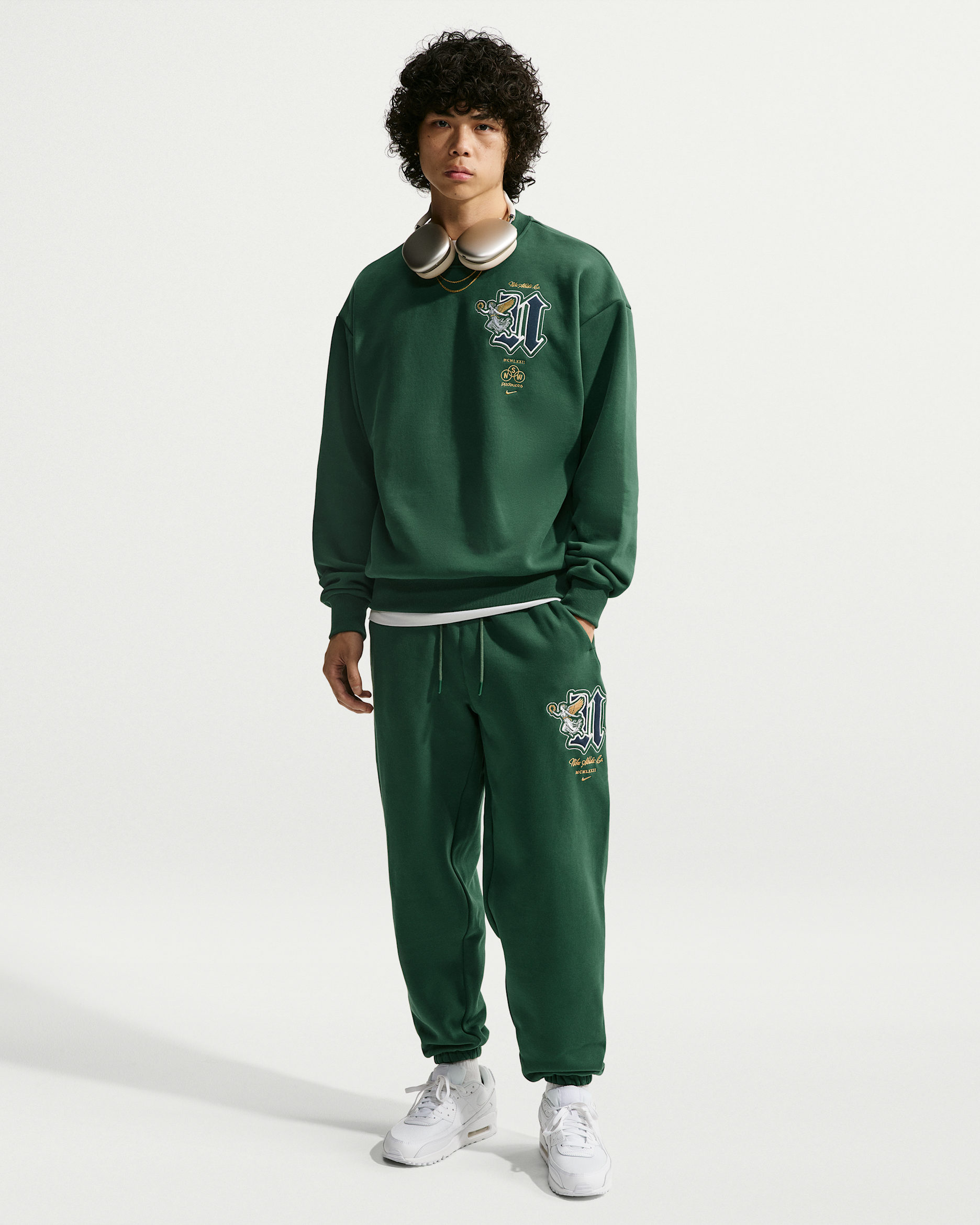 Nike Solo Fleece Men's Cuffed Pants - Fir