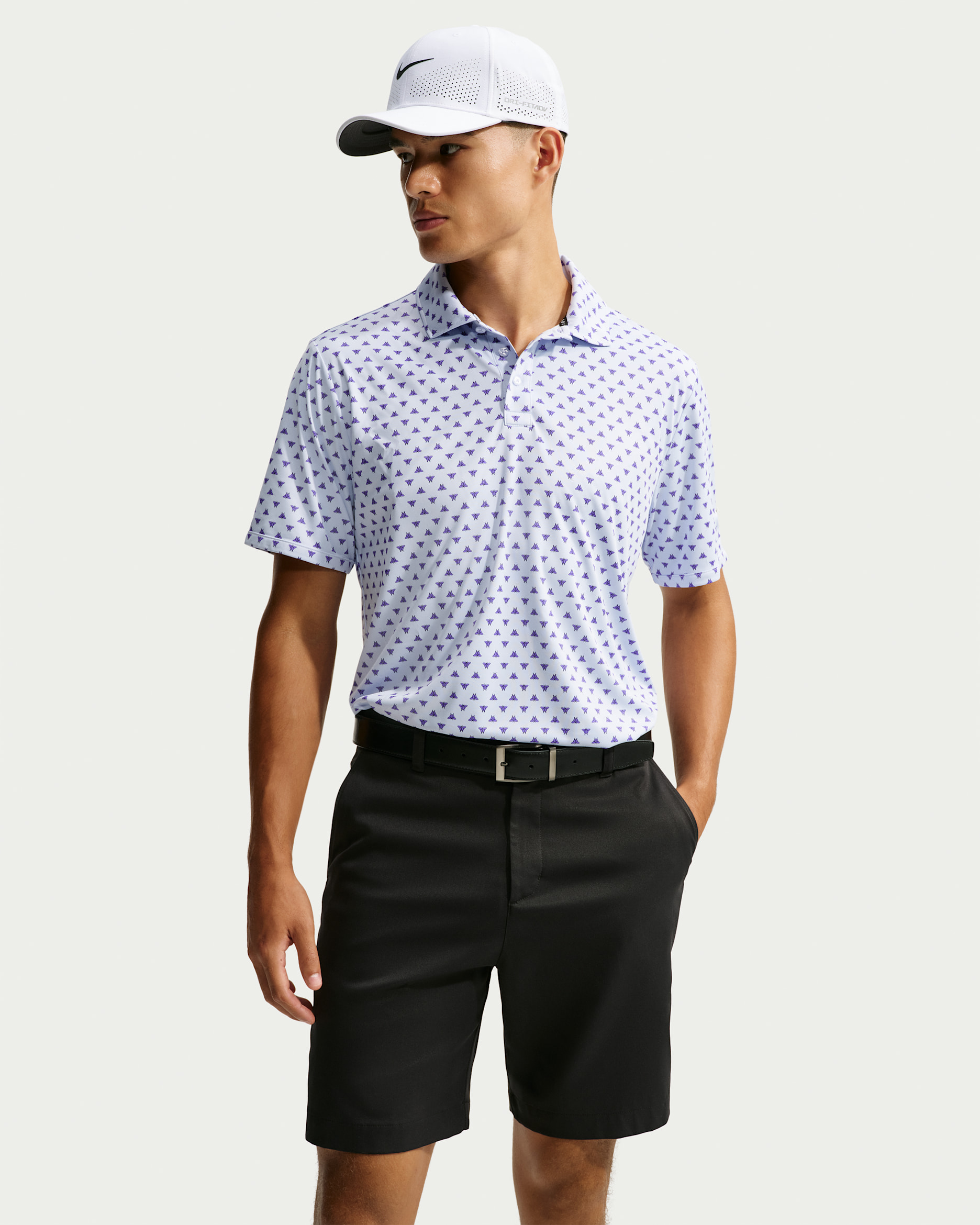 Polo de golf Dri-FIT con estampado para hombre Nike Par - Morado muy pálido