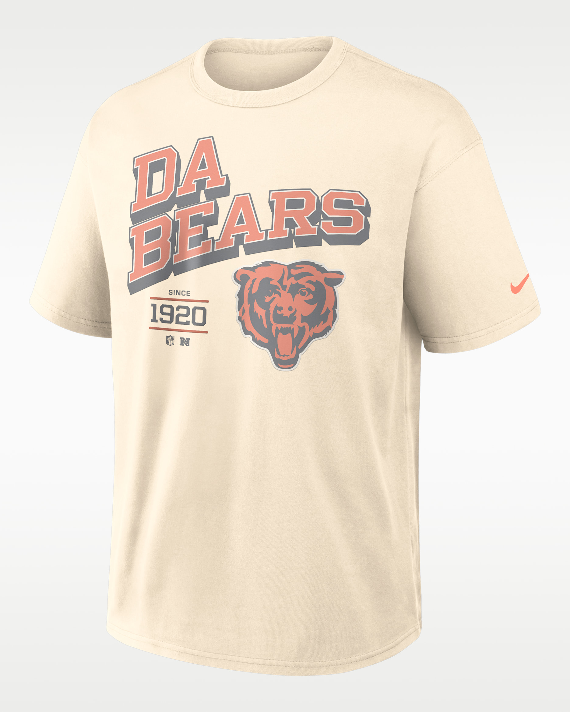 Chicago Bears Max90 Men's Nike NFL T-Shirt - Natural