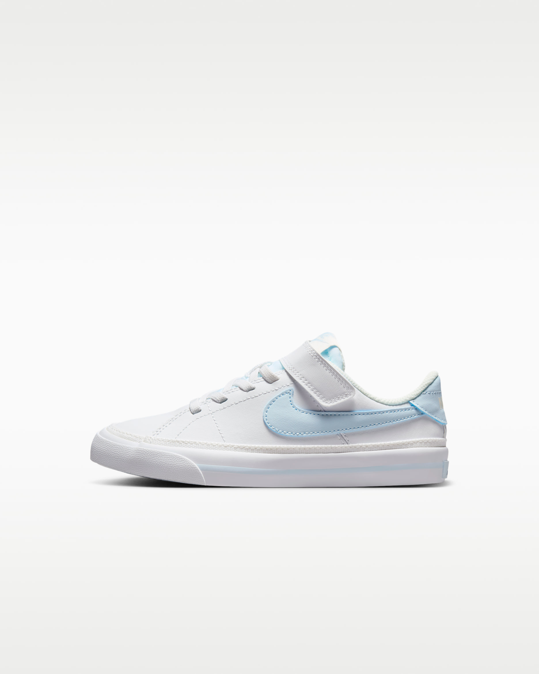 NikeCourt Legacy Younger Kids' Shoes - White/Sail/Blue Tint