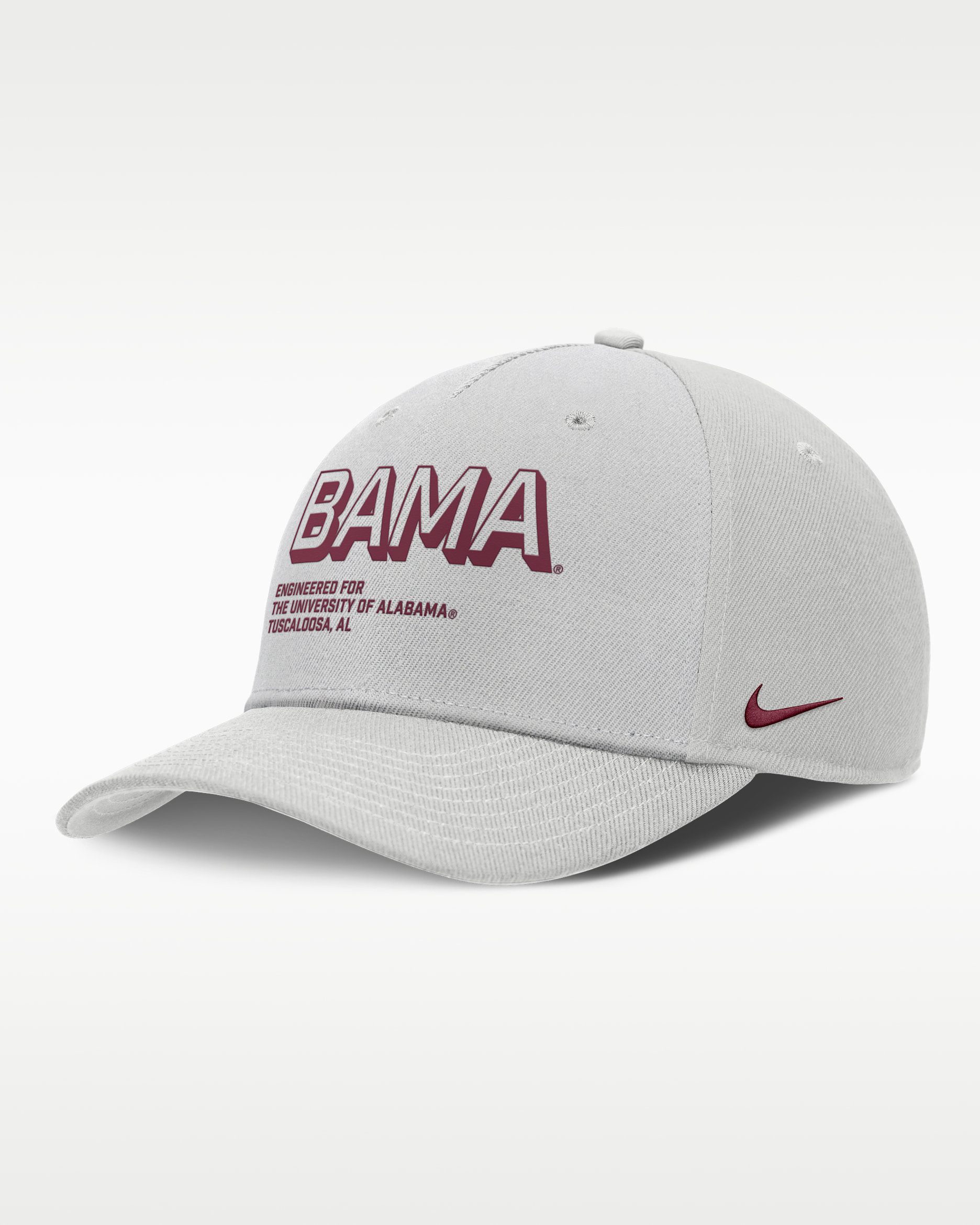 Alabama On-Field Primetime Rise Men's Nike College Adjustable Hat - Grey