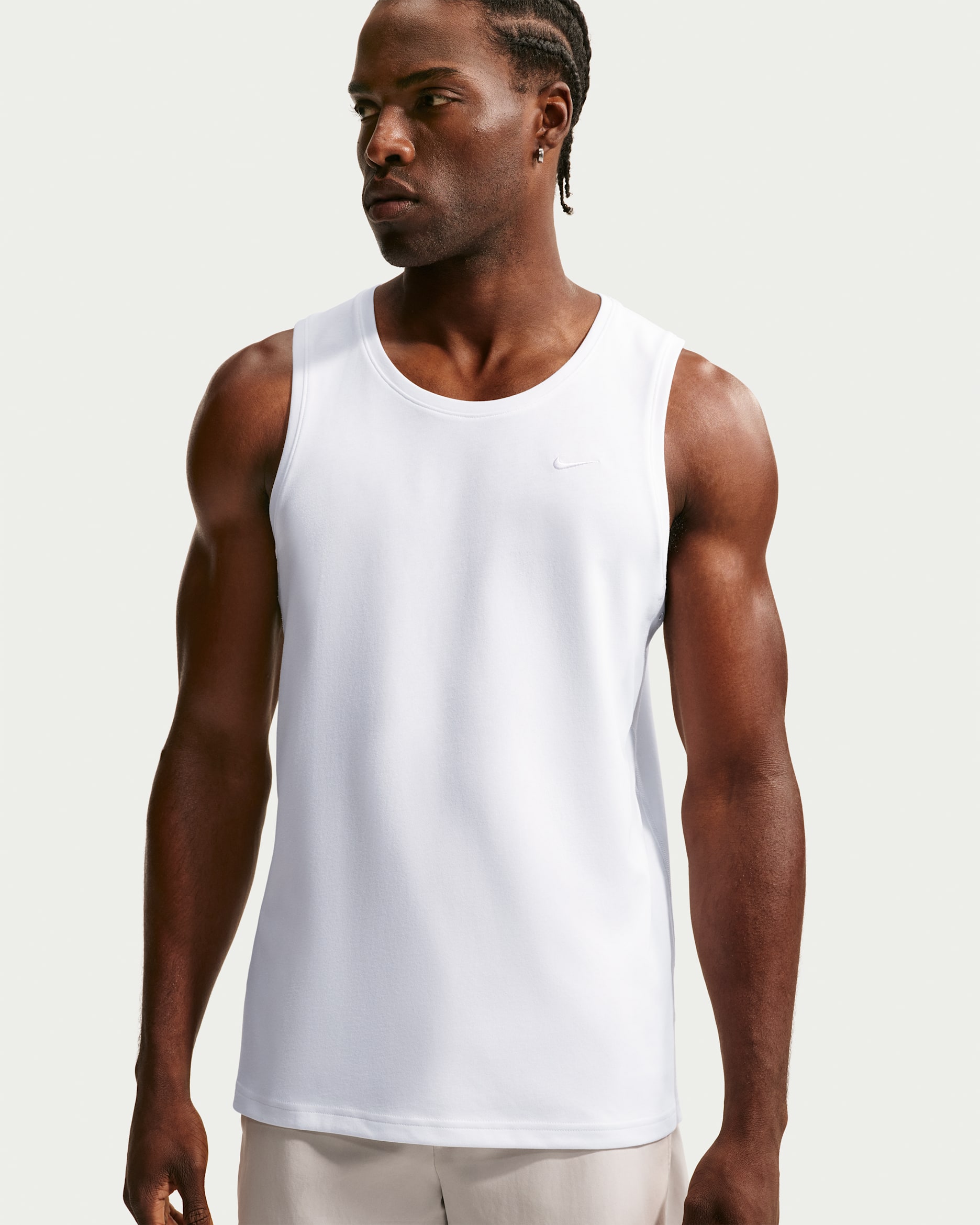 Nike Primary Men's Dri-FIT Versatile Tank - White/White