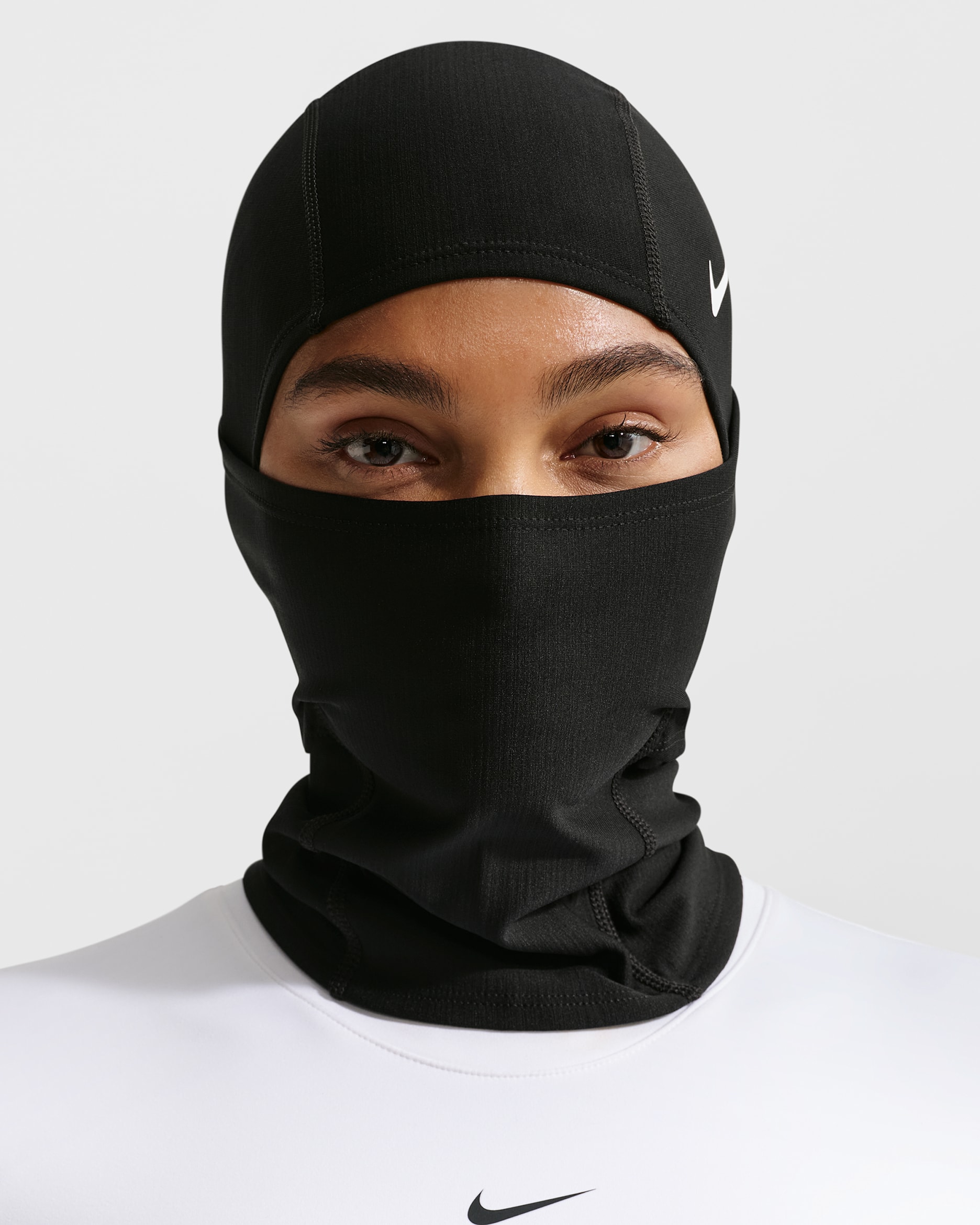 Nike Pro Hyperwarm Hood - Black/White