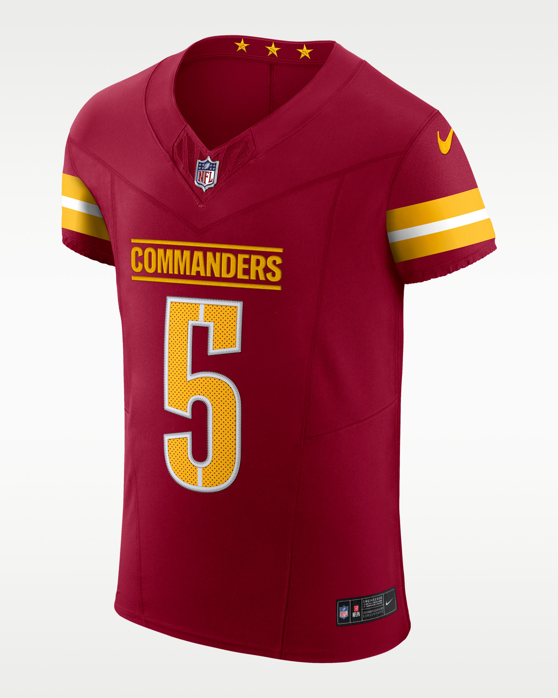 Jayden Daniels Washington Commanders Men's Nike Dri-FIT NFL Elite Jersey - Burgundy