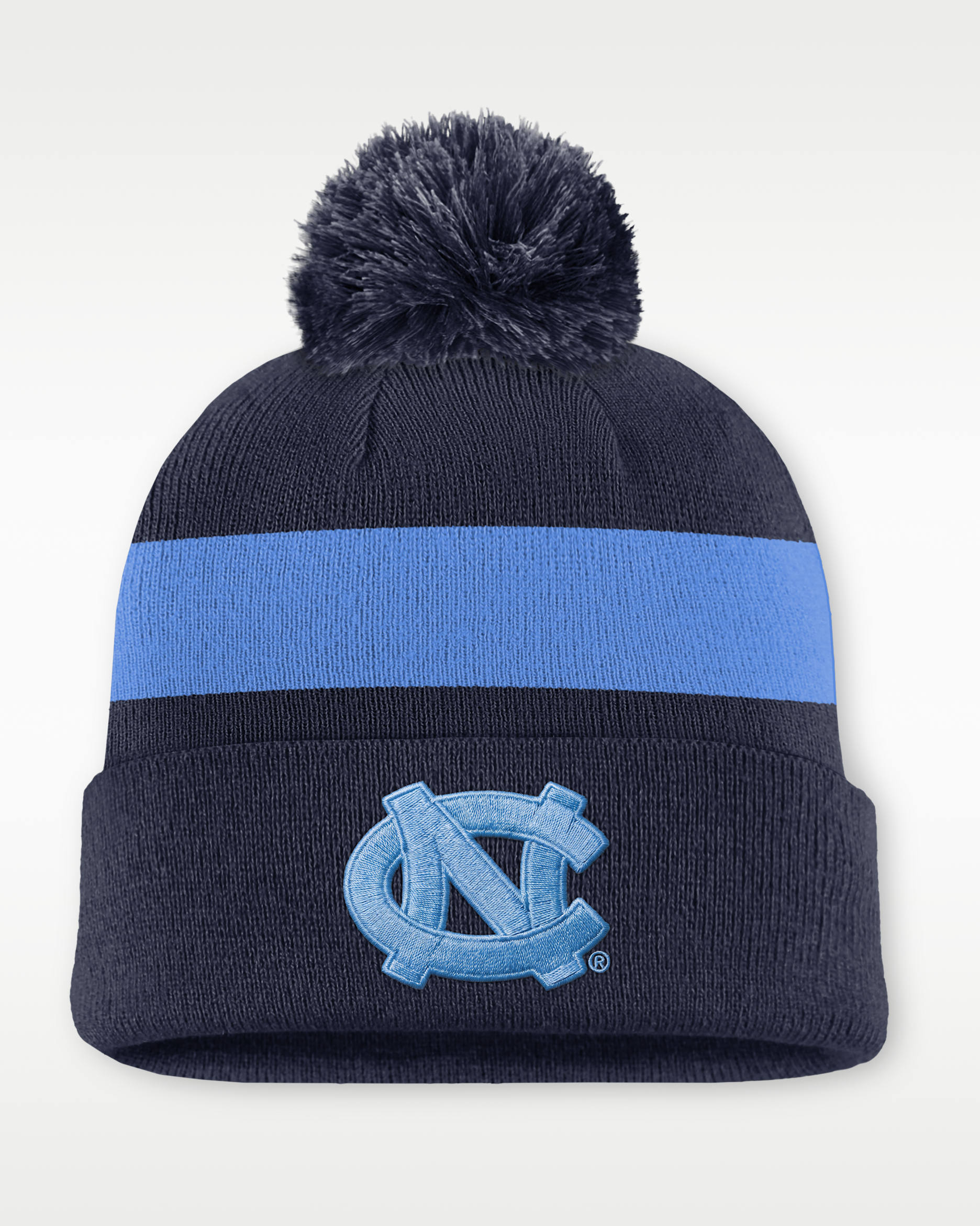 Gorro con dobladillo universitario marca Jordan para hombre North Carolina Peak - Azul marino