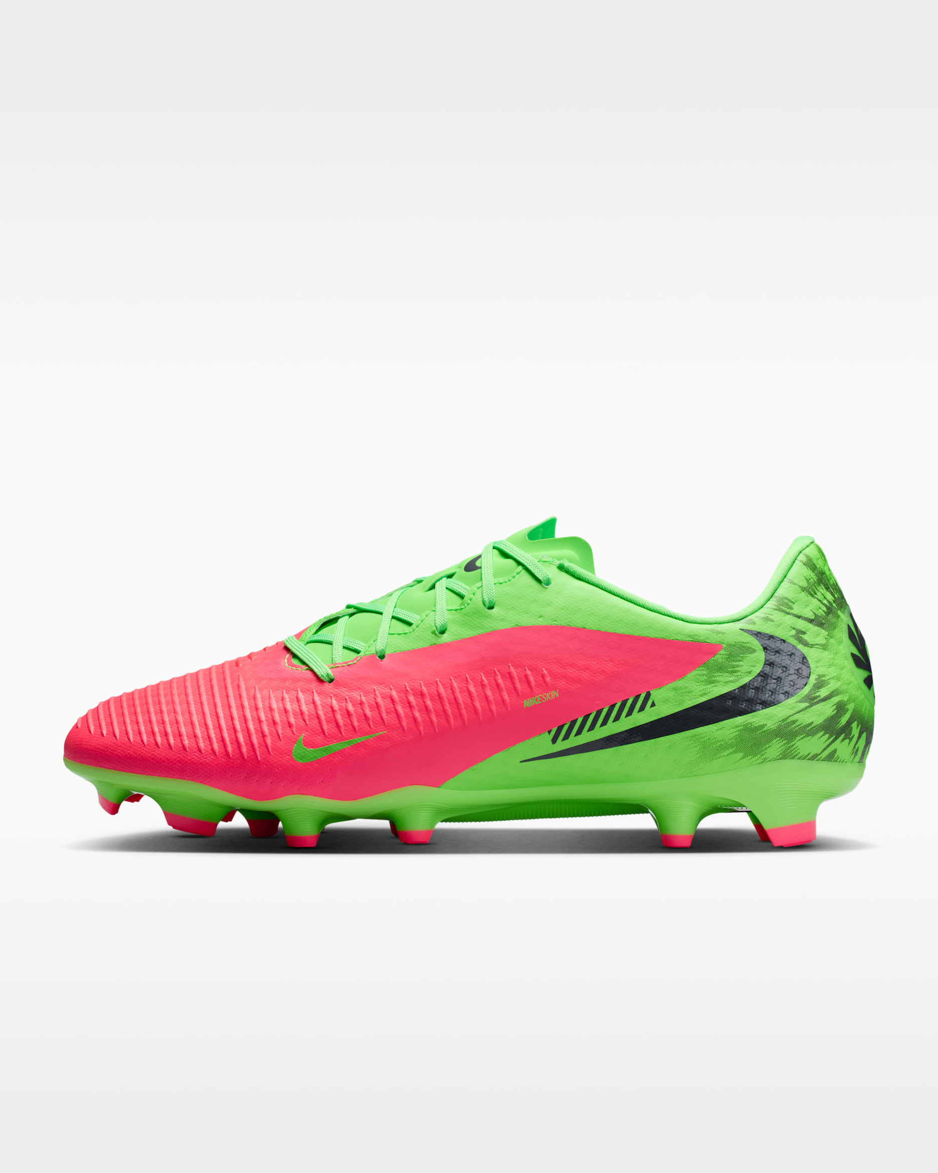 Nike Phantom 6 Low Academy "Erling Haaland" Multi-Ground Soccer Cleats - Hot Punch/Green Strike/Black