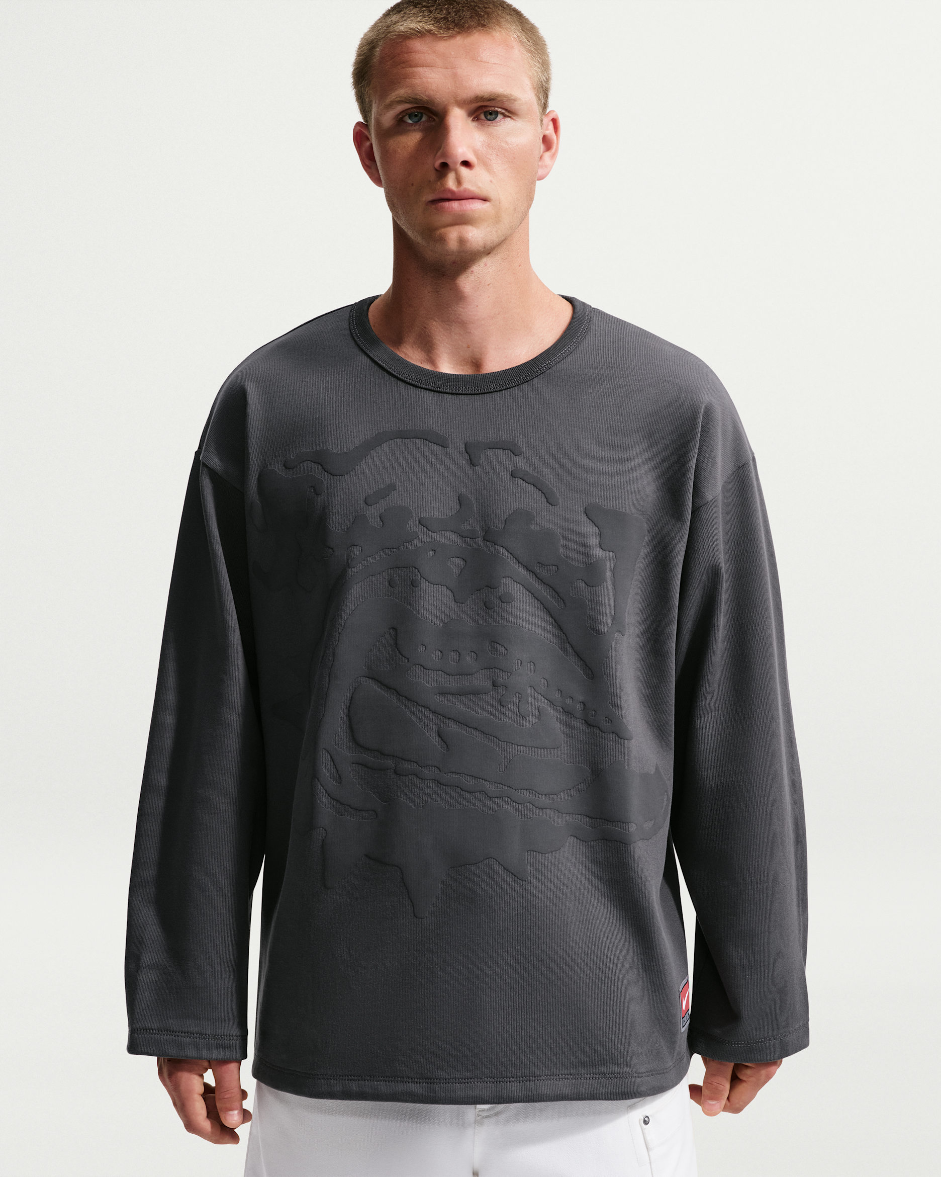 Nike Life Men's Midweight Crew - Anthracite/Black