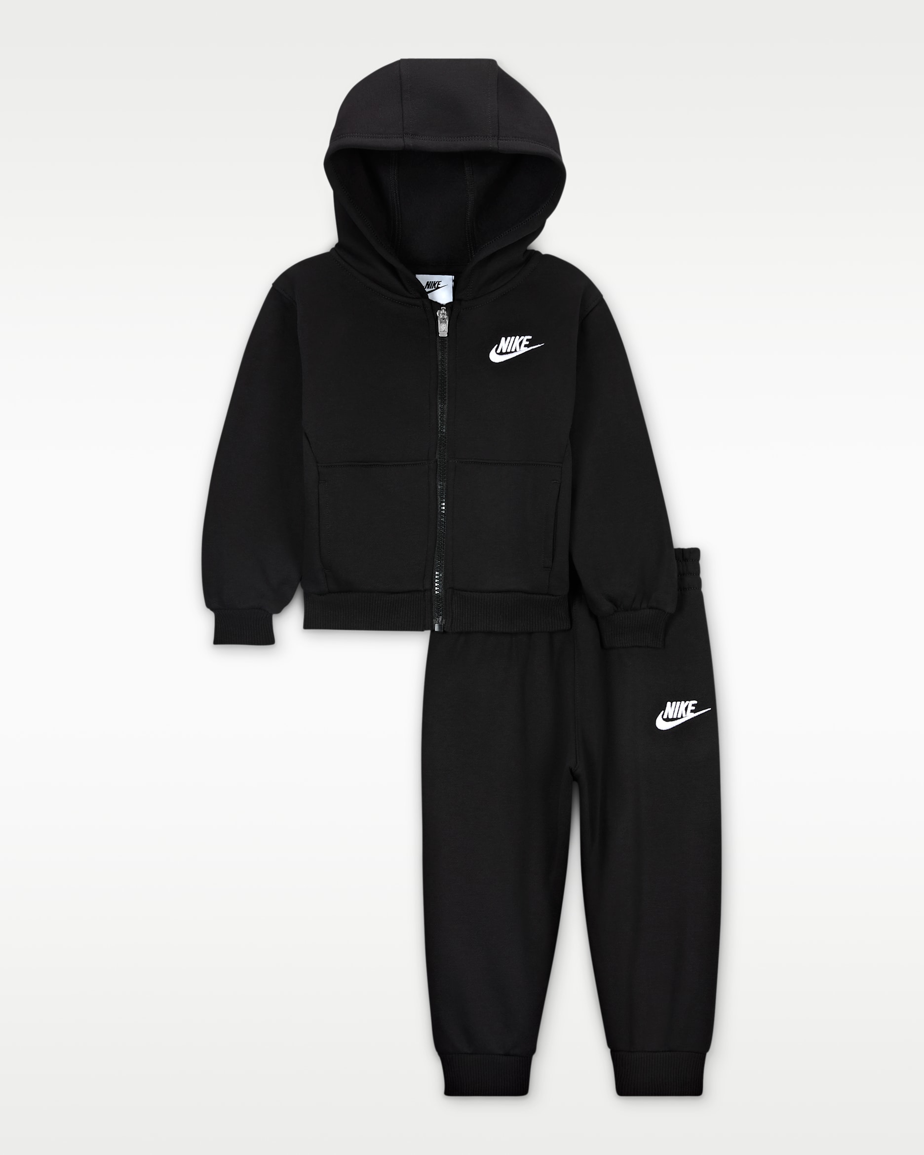 Nike Baby (12-24M) 2-Piece Club Full-Zip Set - Black