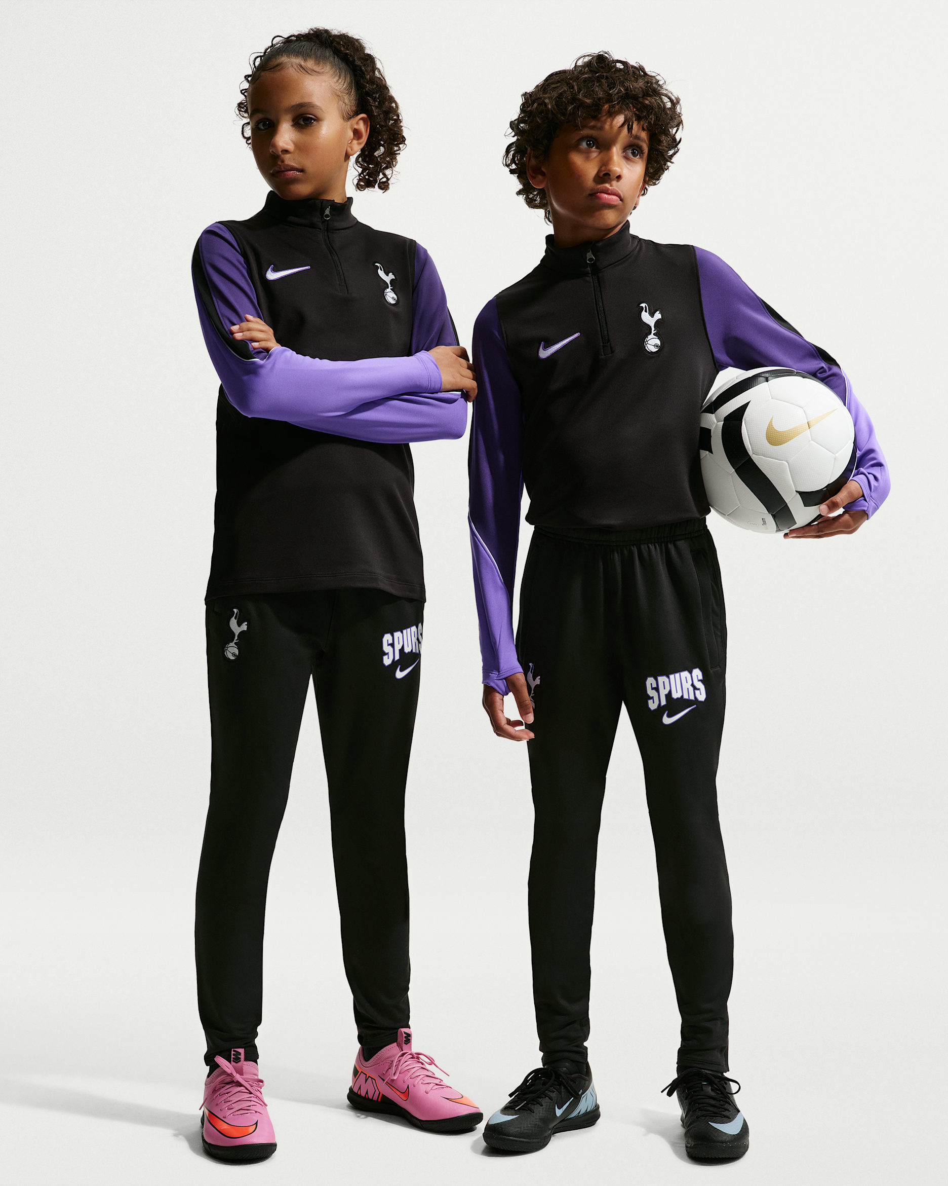 Tottenham Hotspur Strike Third Older Kids' Nike Dri-FIT Football Knit Pants - Black/Black/White