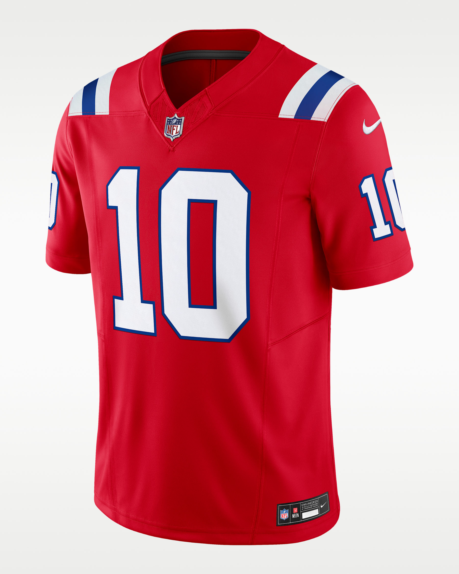 Drake Maye New England Patriots Men's Nike Dri-FIT NFL Limited Jersey - Red