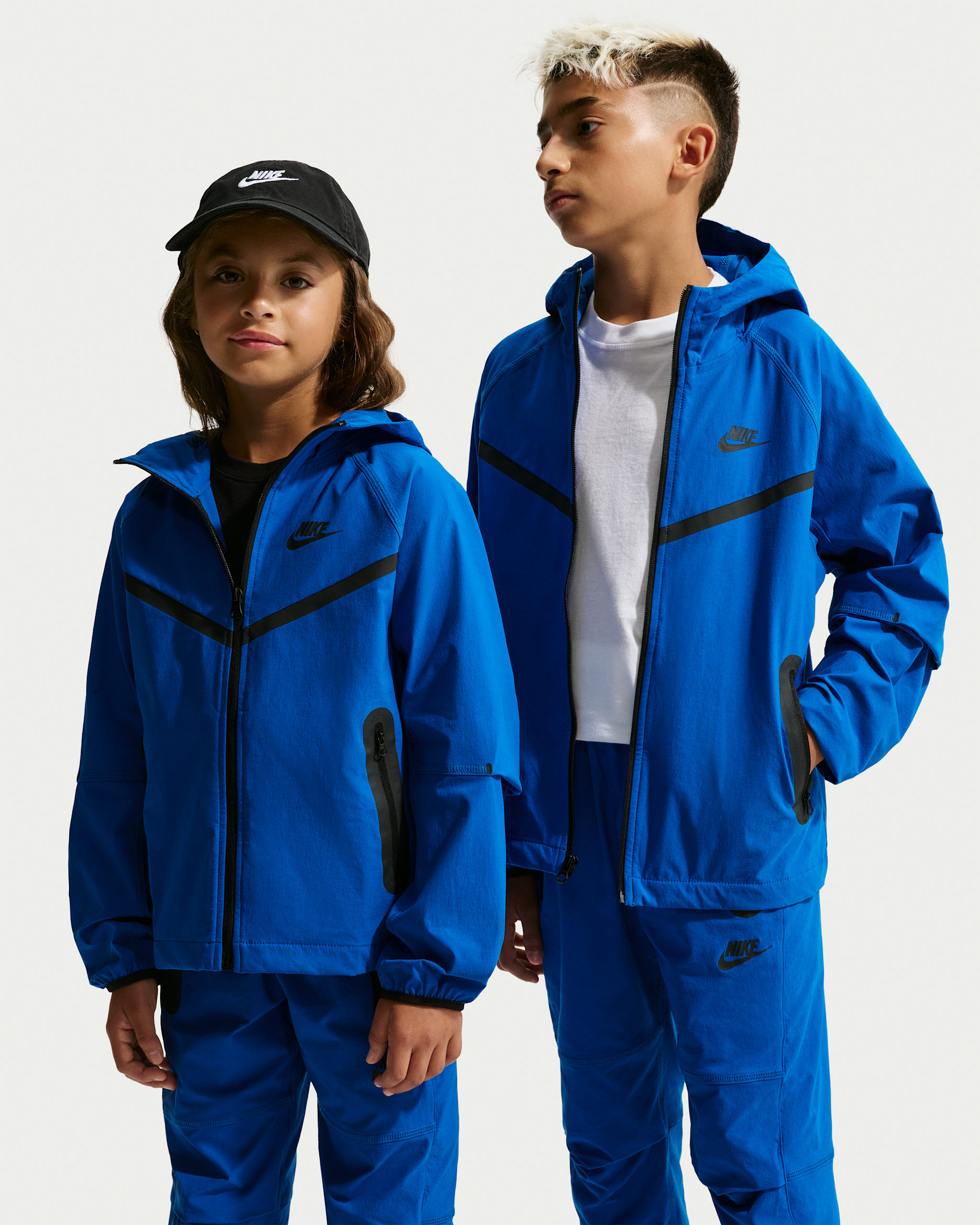 Nike Tech Big Kids' (Boys') Woven Jacket - Game Royal/Game Royal/Black