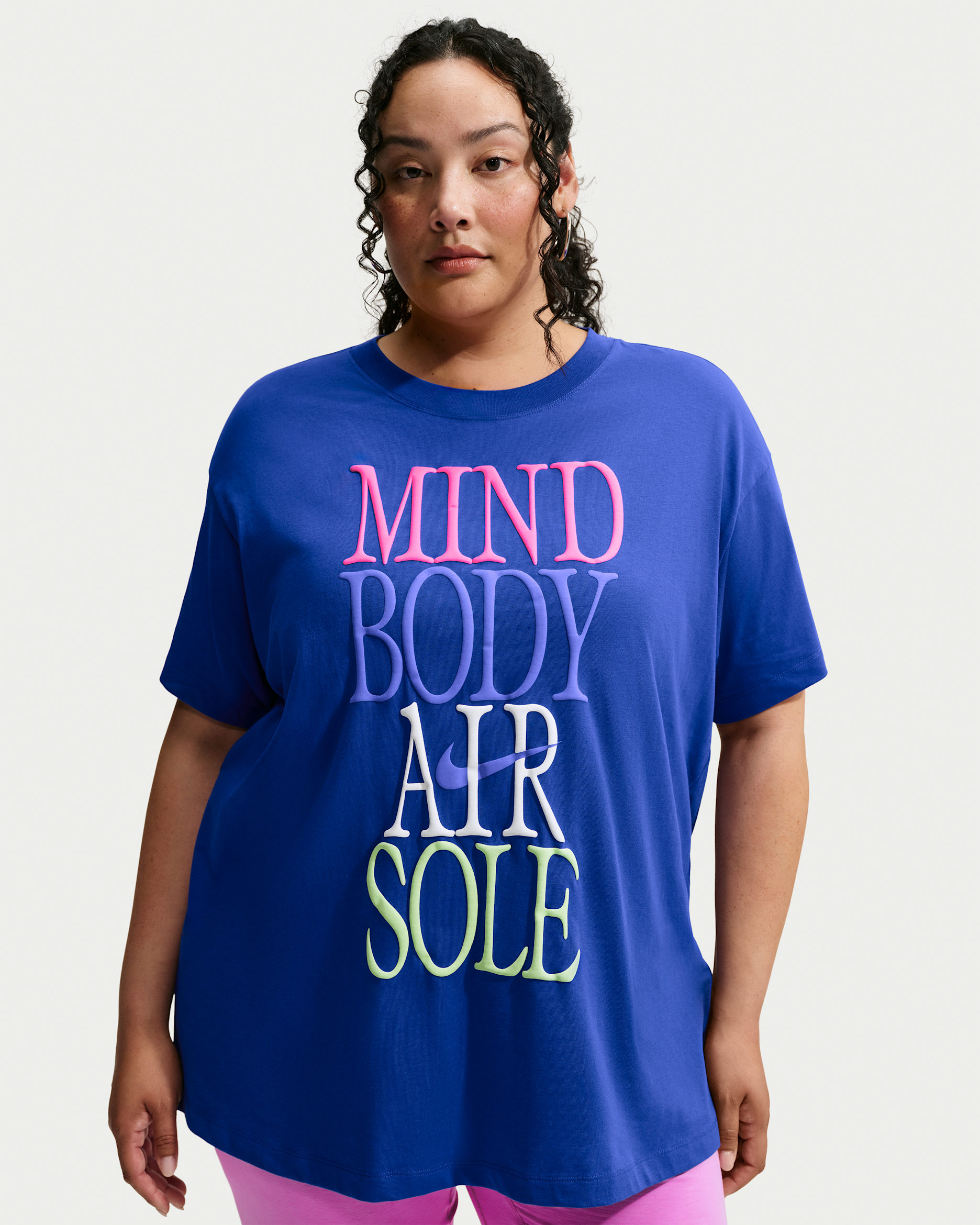 Nike Sportswear Classic Women's Oversized T-Shirt (Plus Size) - Old Royal