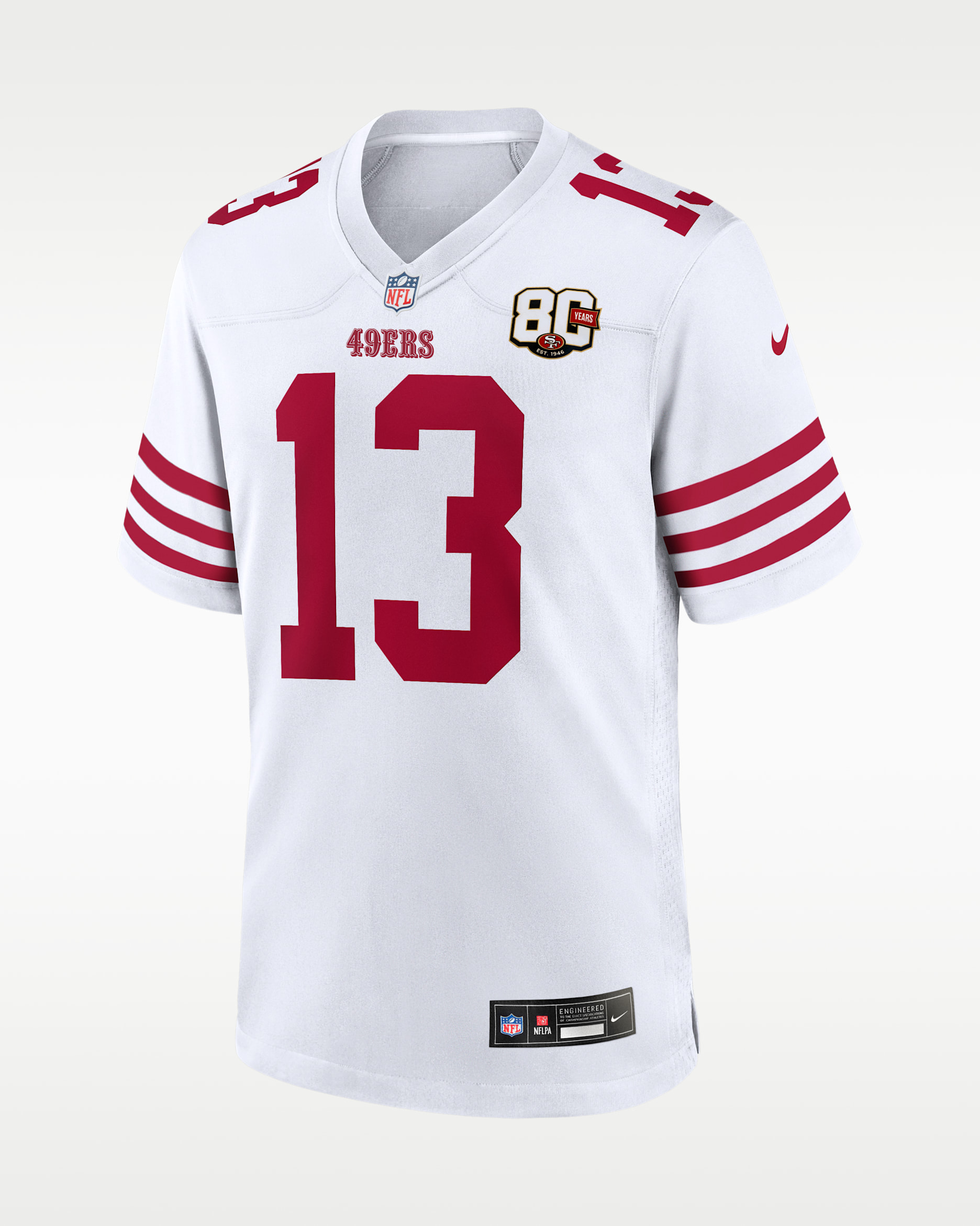 Brock Purdy San Francisco 49ers 80th Anniversary Men's Nike NFL Game Jersey - White