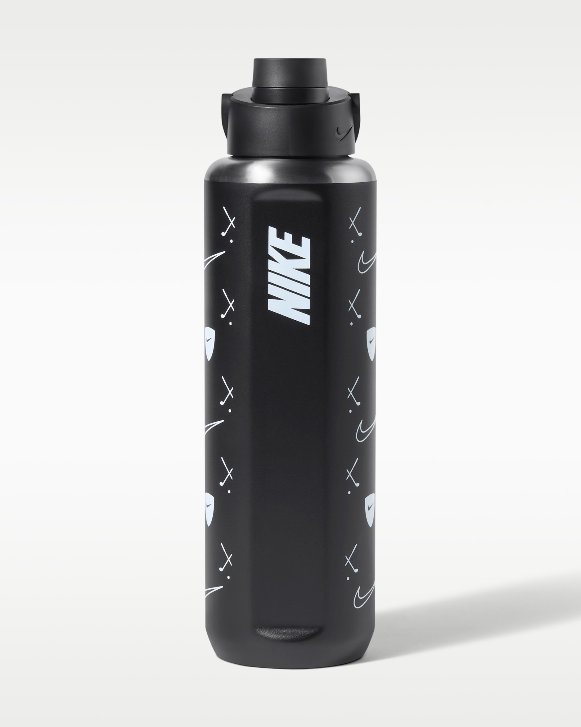 Nike Recharge Stainless Steel Recharge Chug Bottle (24oz) - Black/Black/White