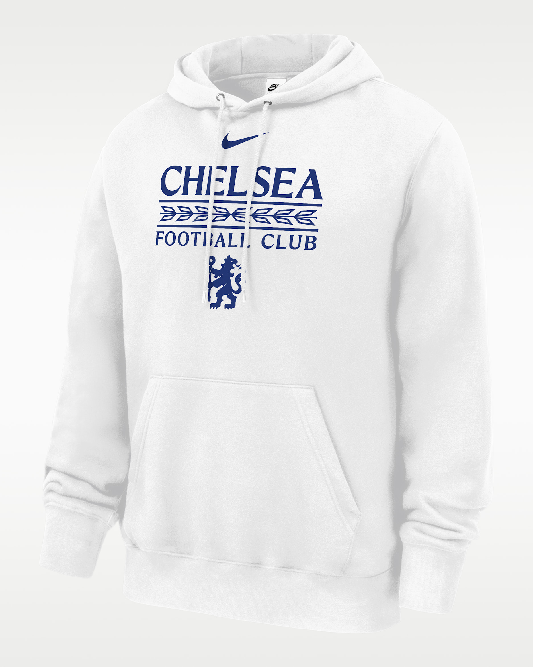 Sudadera con gorro sin cierre Nike para hombre Chelsea Club Fleece - Blanco
