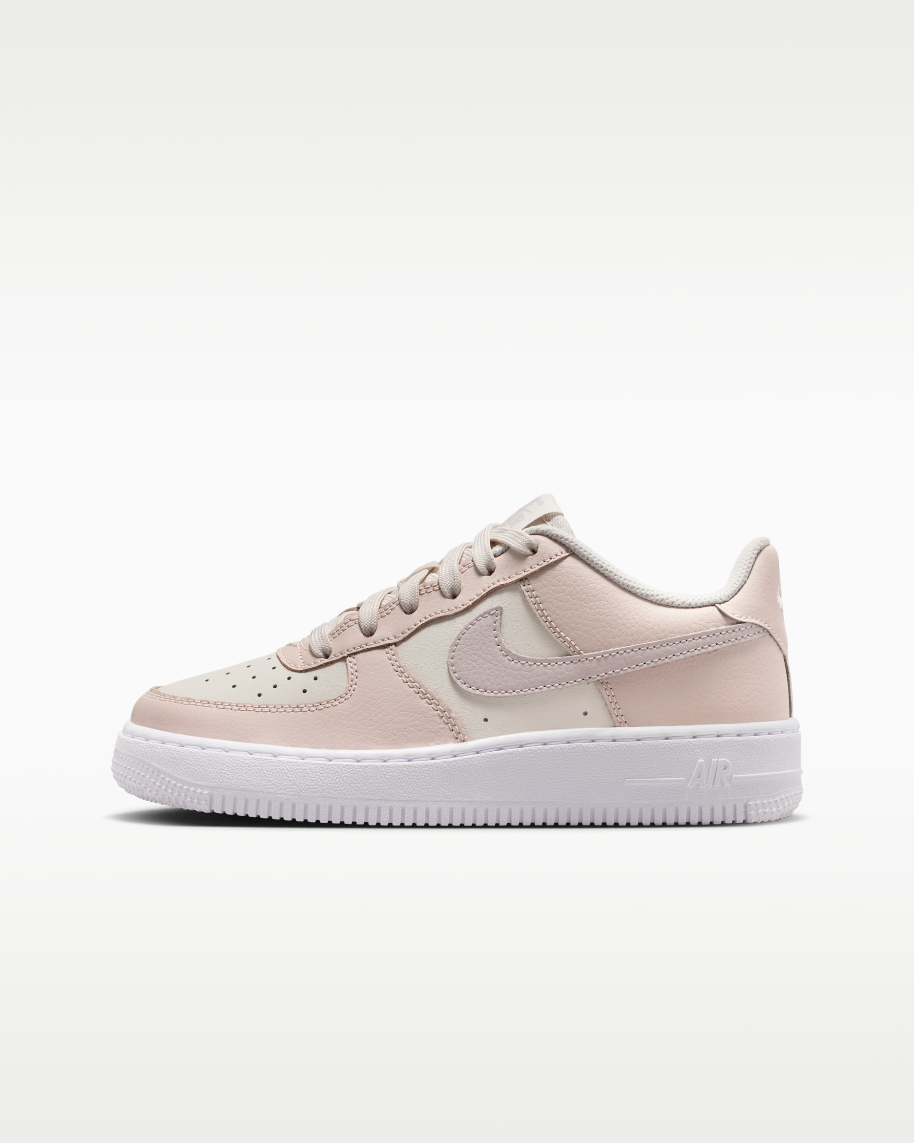 Nike Air Force 1 Essential+ Big Kids' Shoes - Phantom/Silt Red/White/Platinum Violet